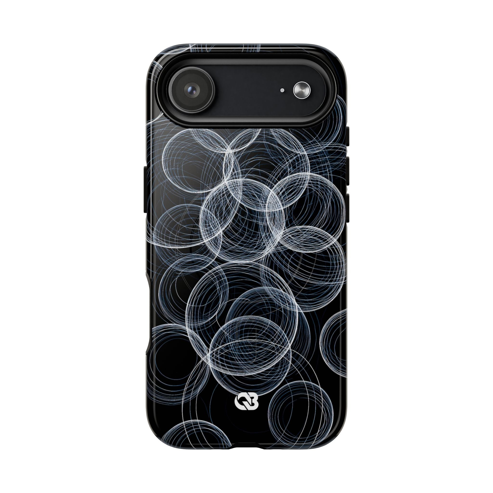 Black Tough 2.0 Magsafe Phone Case for iPhone - Frosted Ring Matrix