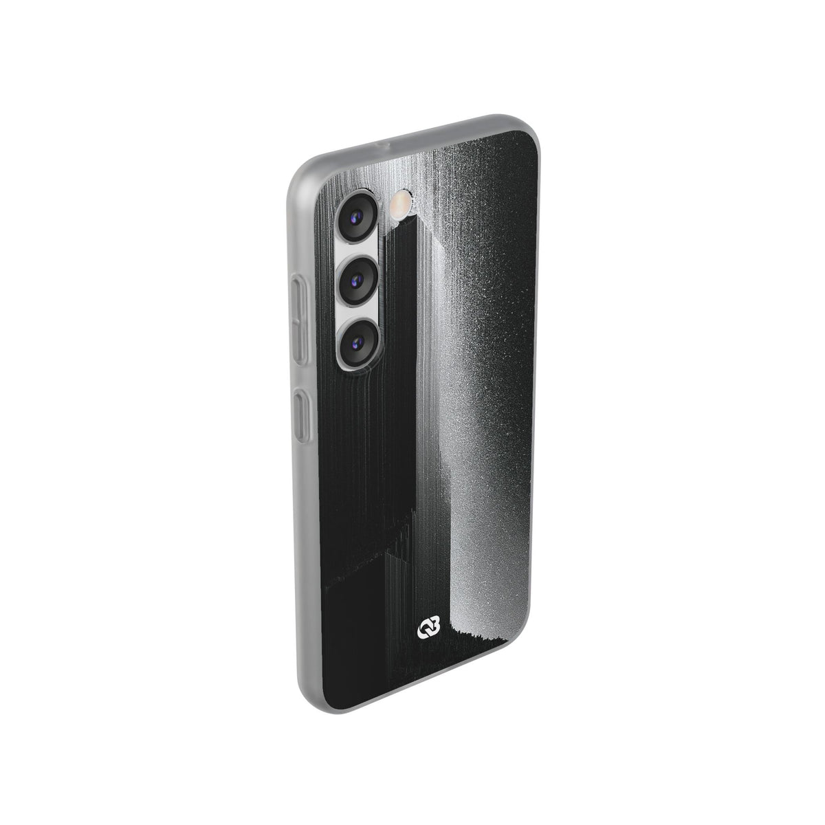 Black Lite Phone Case for Samsung - Brutalist Pixel Monolith
