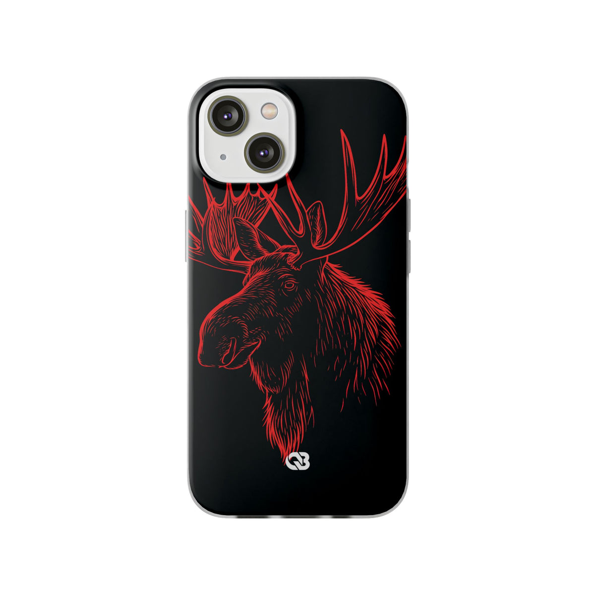 Nordic Elk · Lite Phone Case for iPhone · Black