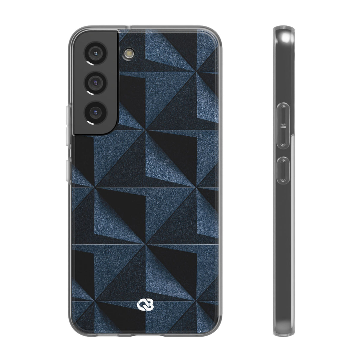 Blue Lite Phone Case for Samsung - Indigo Basalt Facets