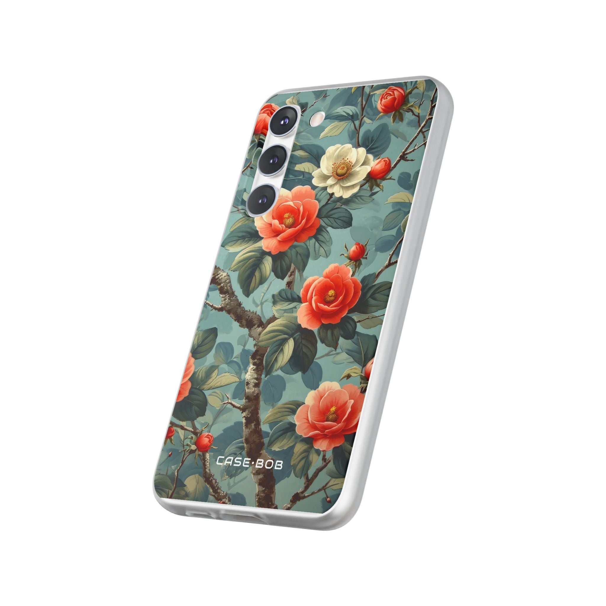 Coral Bloom Samsung S23 Plus Cover - Soft