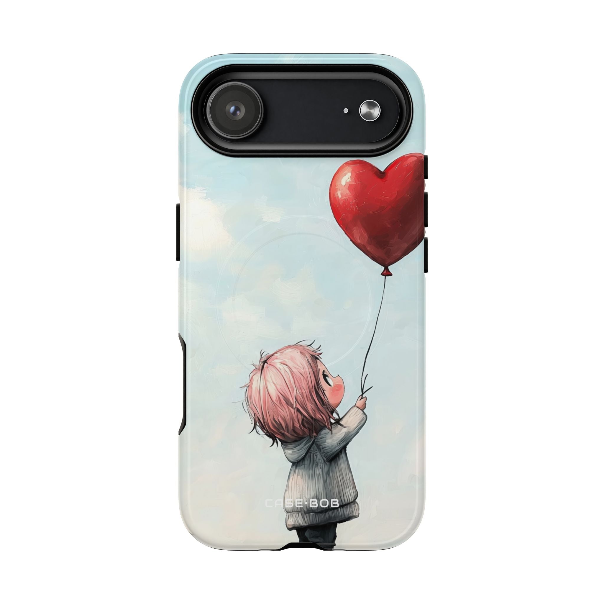 Heart Balloon Glow iPhone 17 Air Case - Tough+ - CASE•BOB