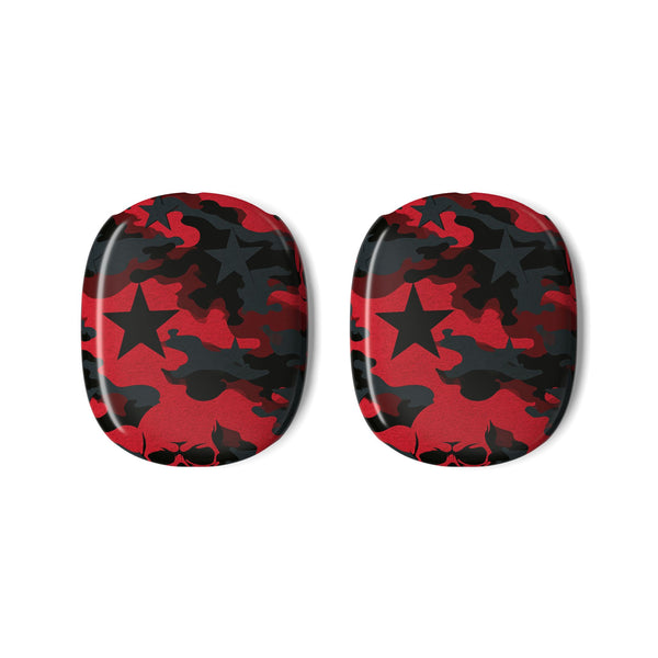 Crimson Skull Camo · Hard Case for AirPods Max · Red