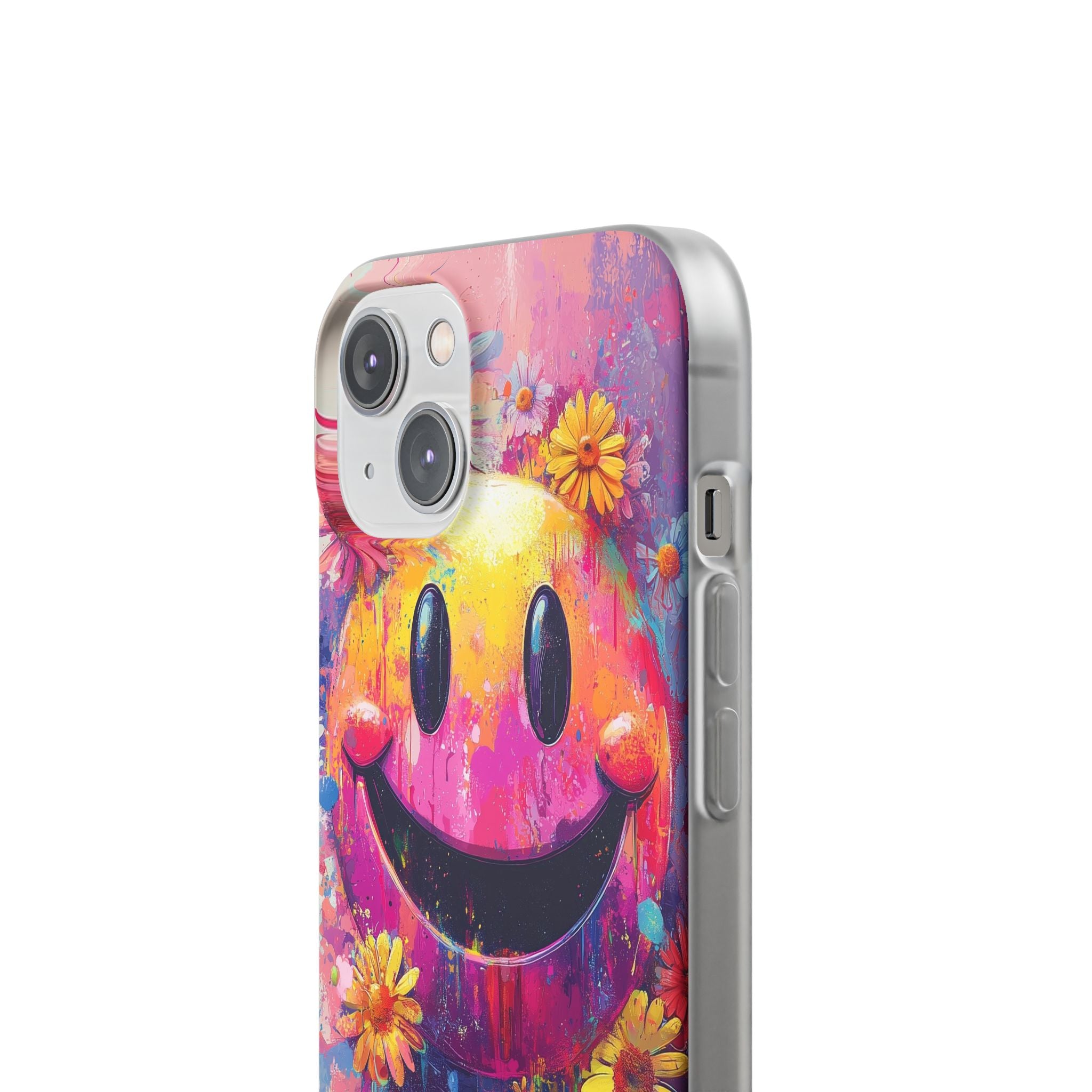 Vivid Grin Graffiti · Soft Phone Case for iPhone