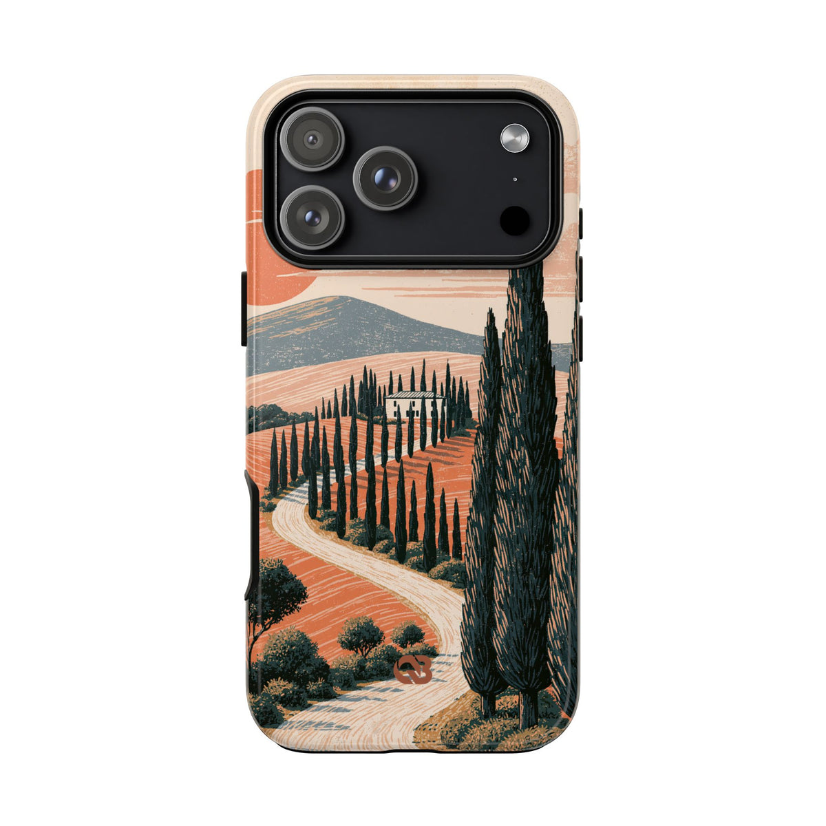 Orange Tough Phone Case for iPhone - Terracotta Ridge Trail