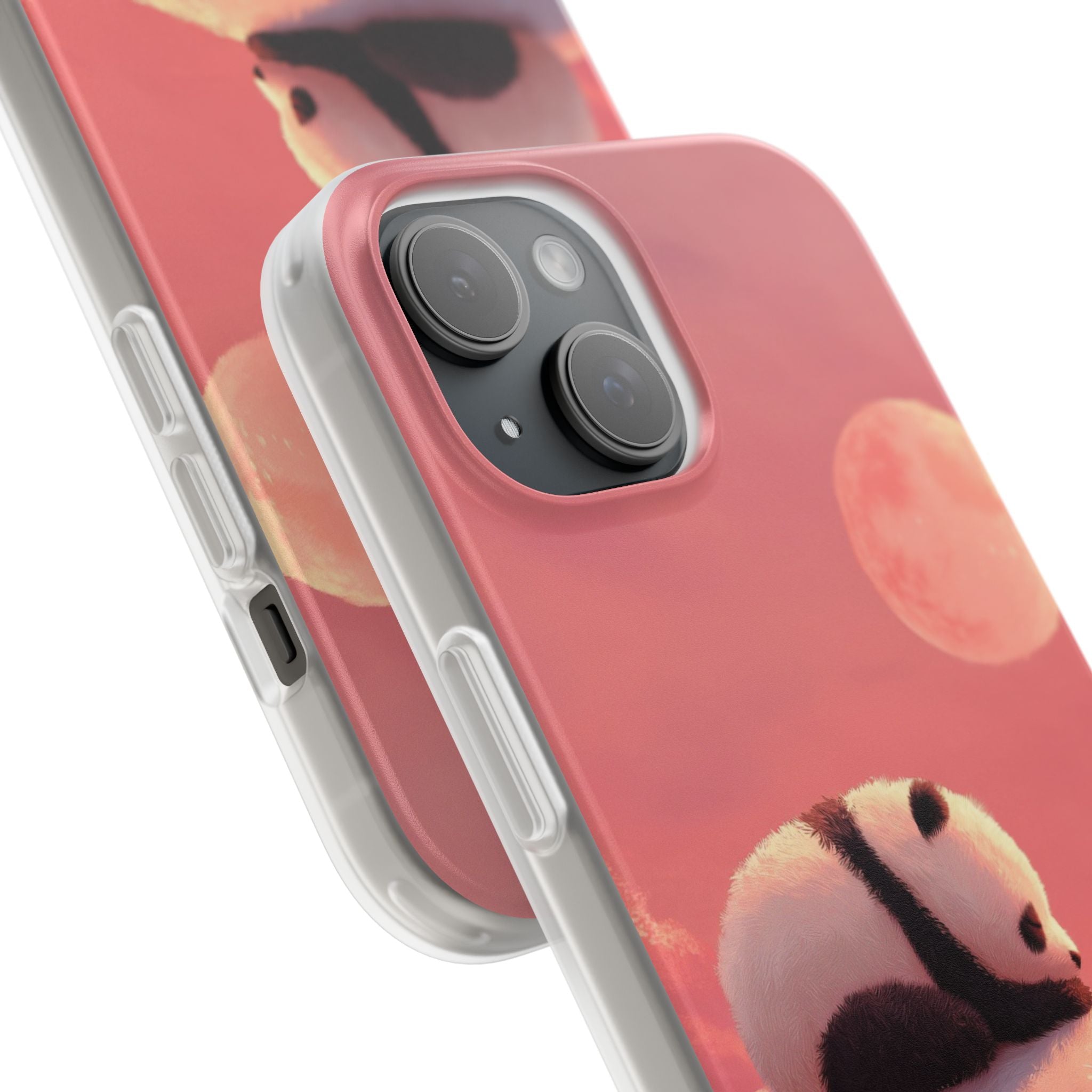 Rose Moon Panda · Soft Phone Case for iPhone