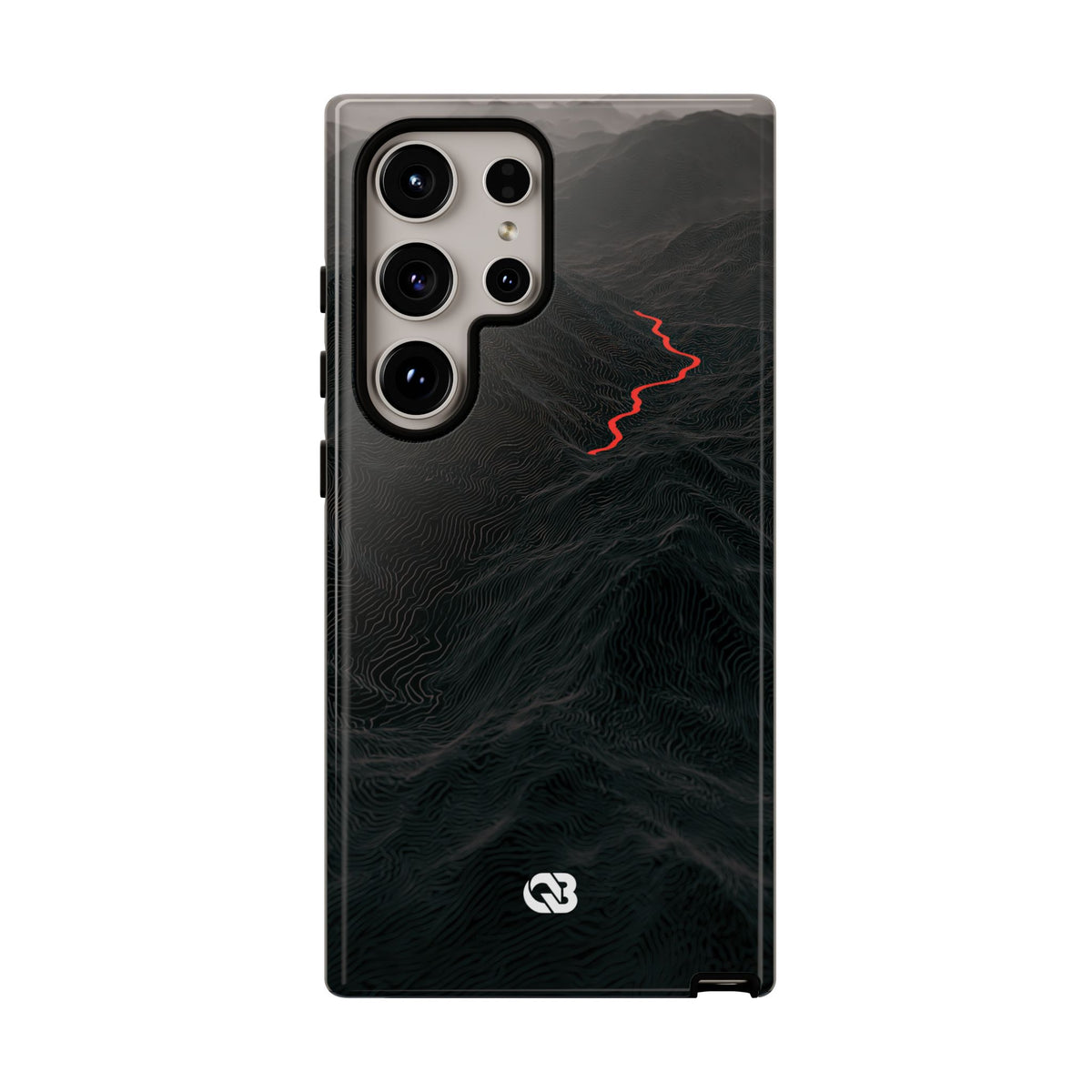 Crimson Ridge Pass · Tough Phone Case for Samsung · Black