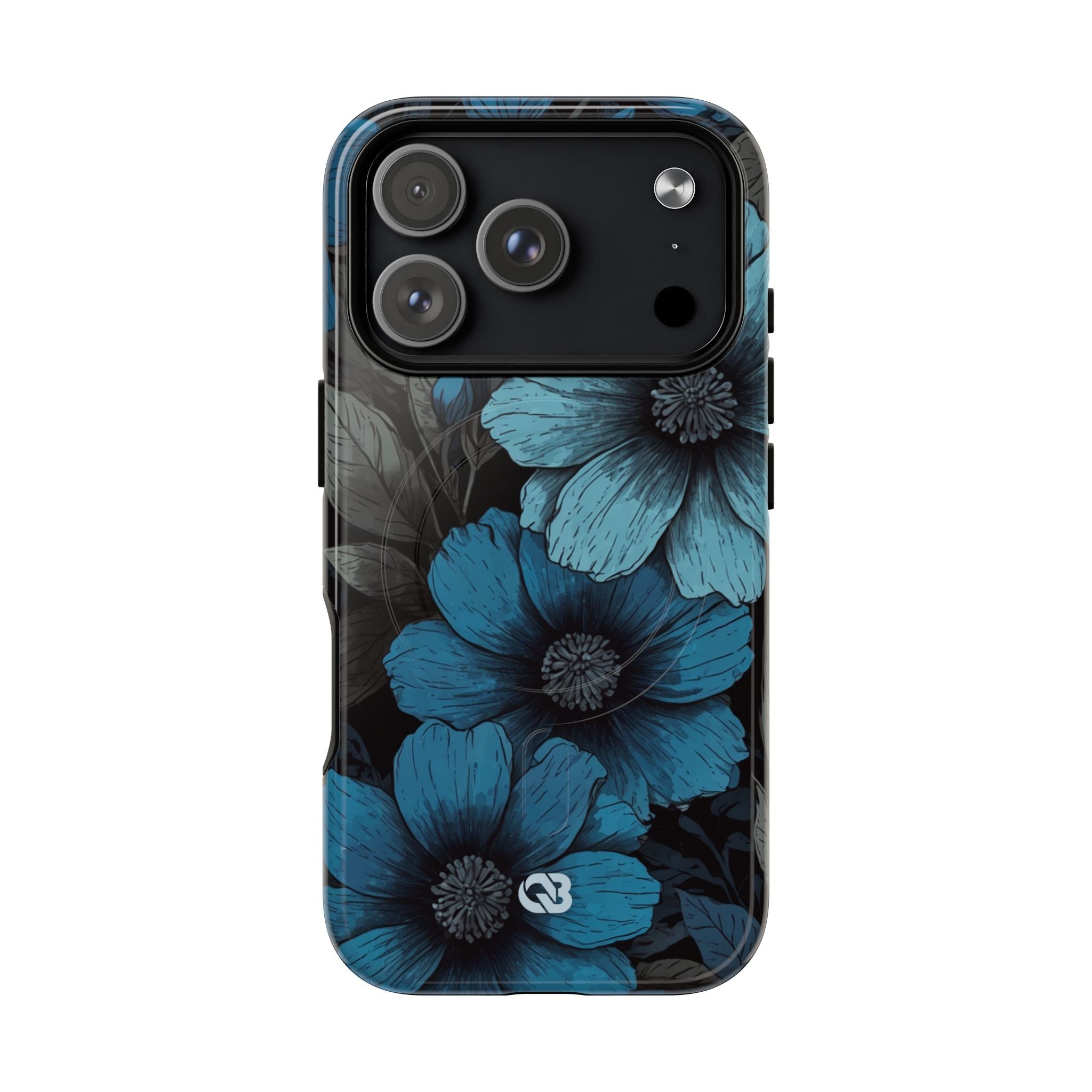Obsidian Blue Petals · Tough+ Phone Case for iPhone · Magsafe
