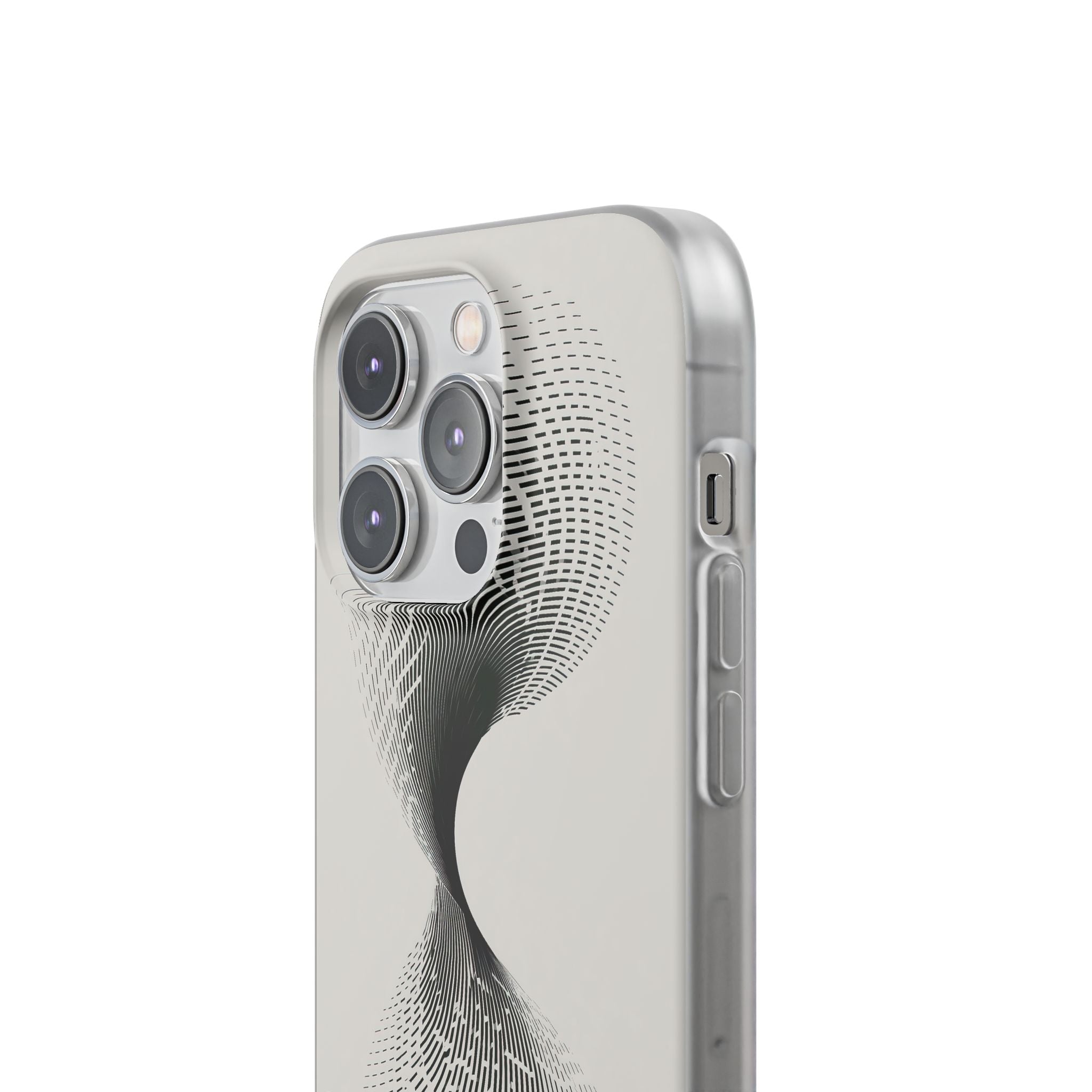 White Lite Phone Case for iPhone - Linear Torsion Grid