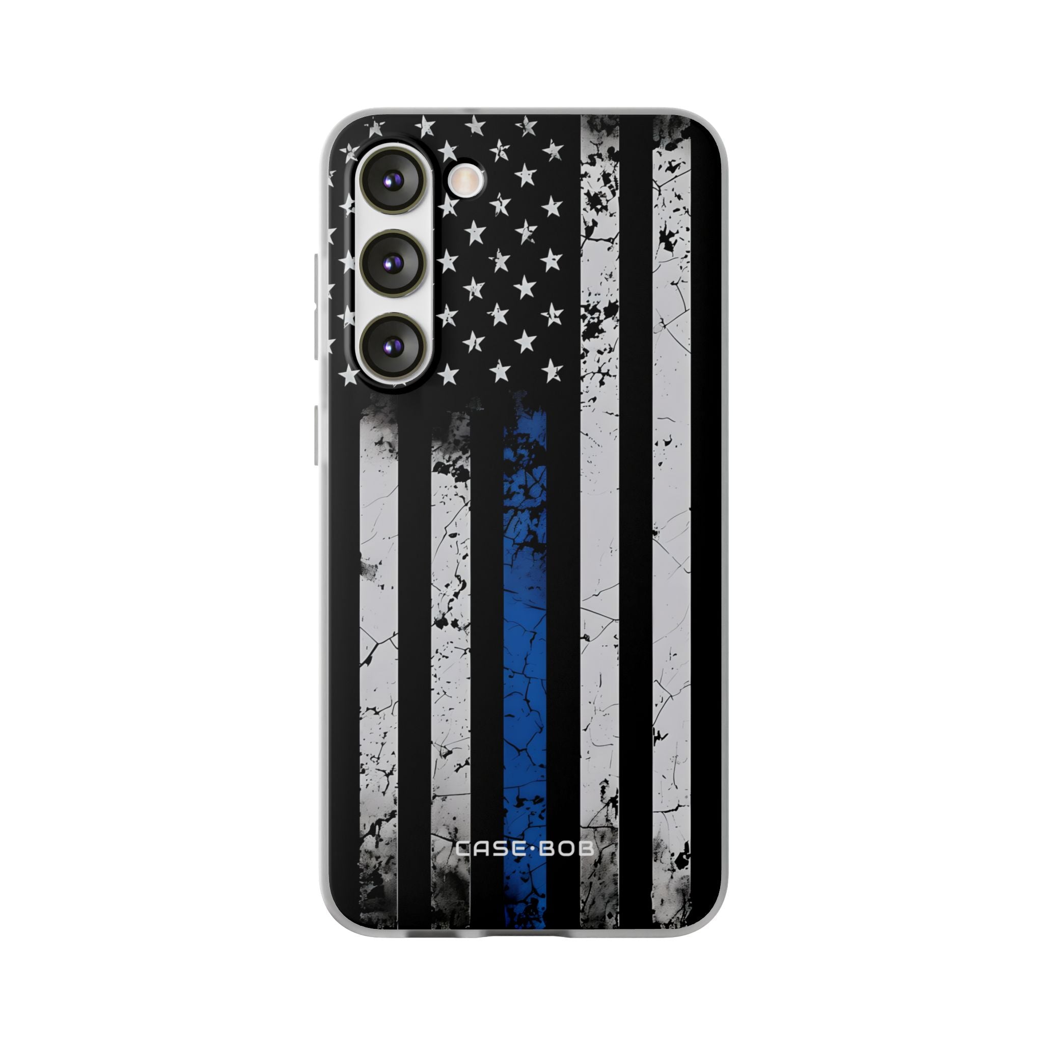 Blue Stripe Flag Samsung S23 Plus Case - Soft