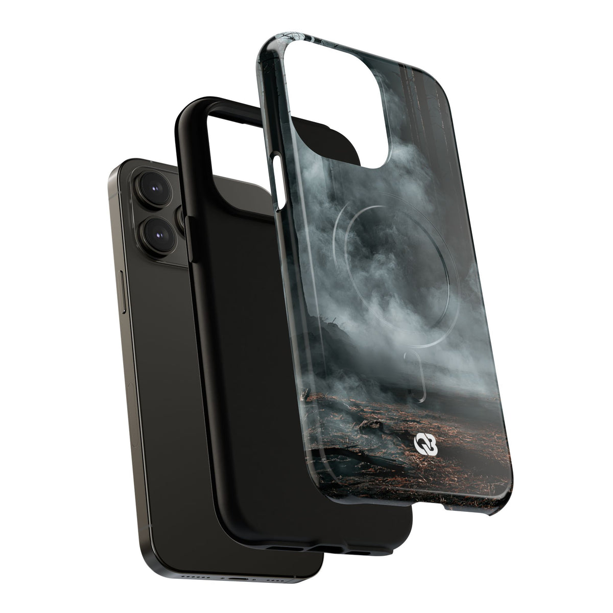 Shadowed Pine Mist · Tough 2.0 Magnetic Phone Case for iPhone · Black