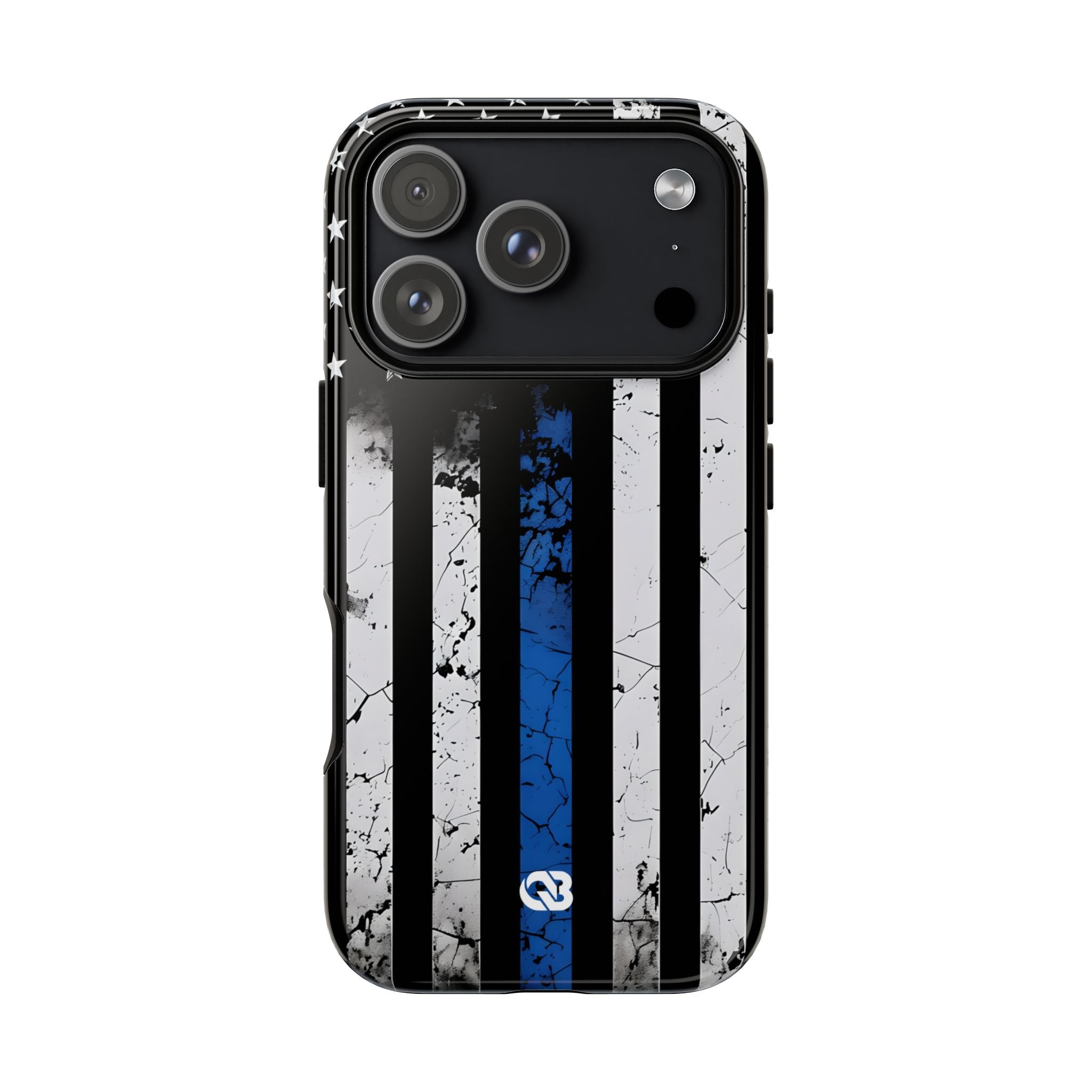 Gritty Cobalt Flag · Tough Phone Case for iPhone