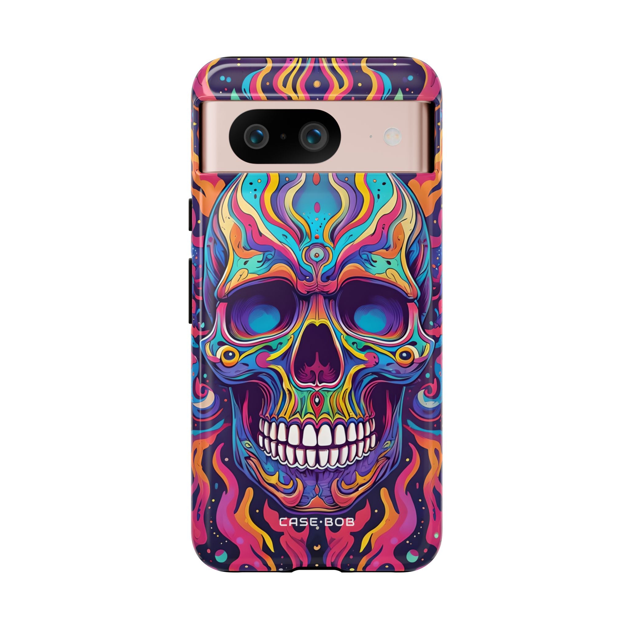 Flaming Skull Google Pixel 8 Case - Tough
