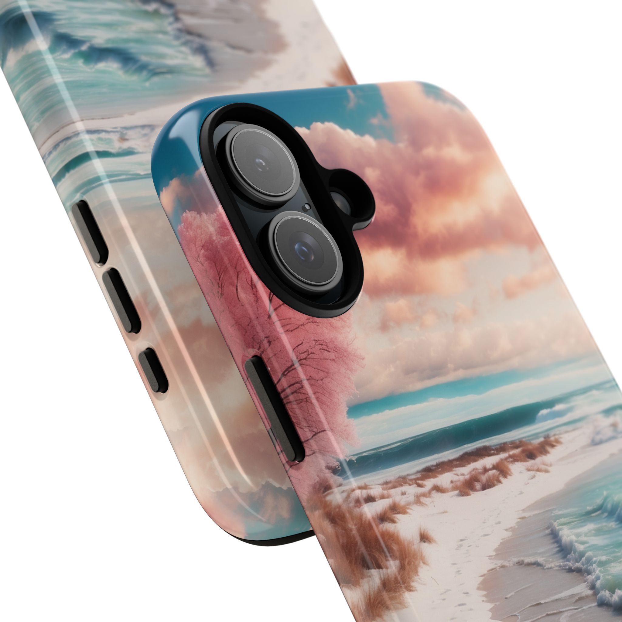 Pink Breeze Tree iPhone 16 Plus Case - Tough