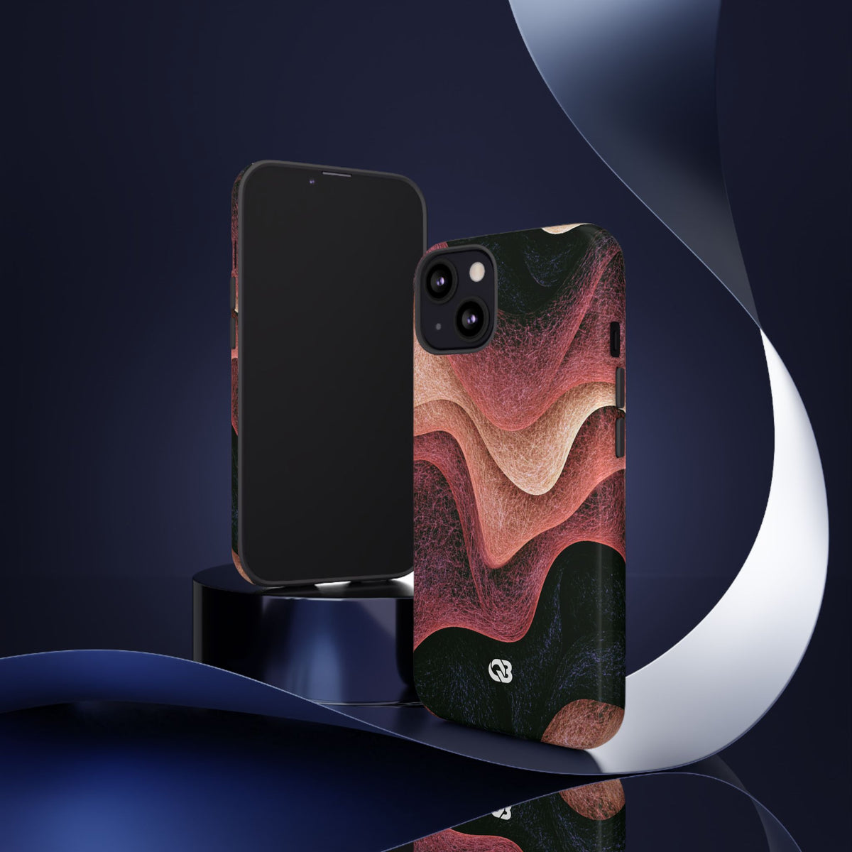 Rose Contour Waves · Tough Phone Case for iPhone · Pink