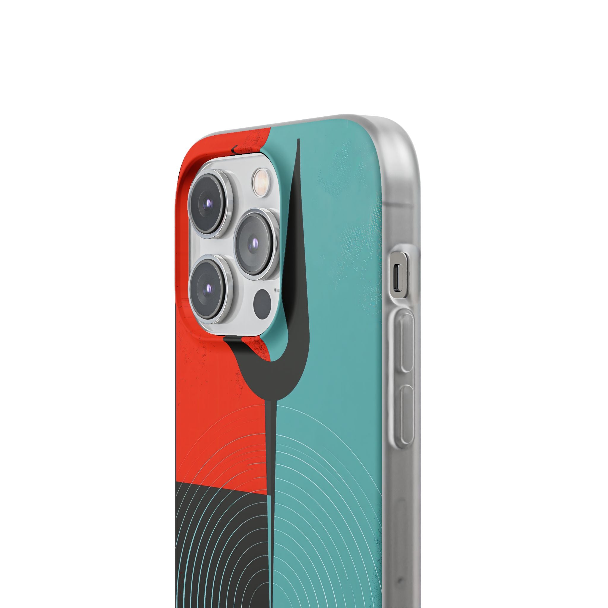 Teal Lite Phone Case for iPhone - Sonic Static Split