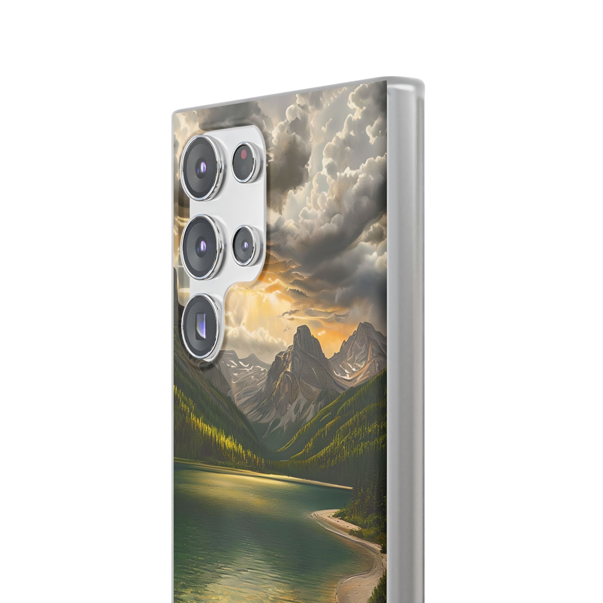 Gilded Mountain Lake · Soft Handyhülle für Samsung