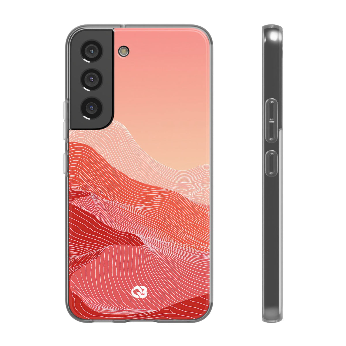 Coral Ridge Contours · Lite Phone Case for Samsung · Red