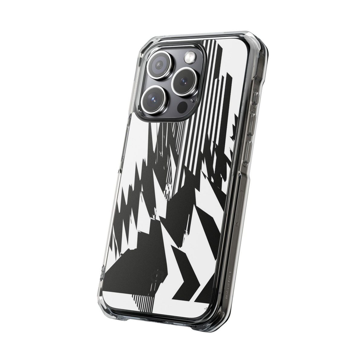 White Impact MagSafe Phone Case for iPhone - Shattered Vector Spire