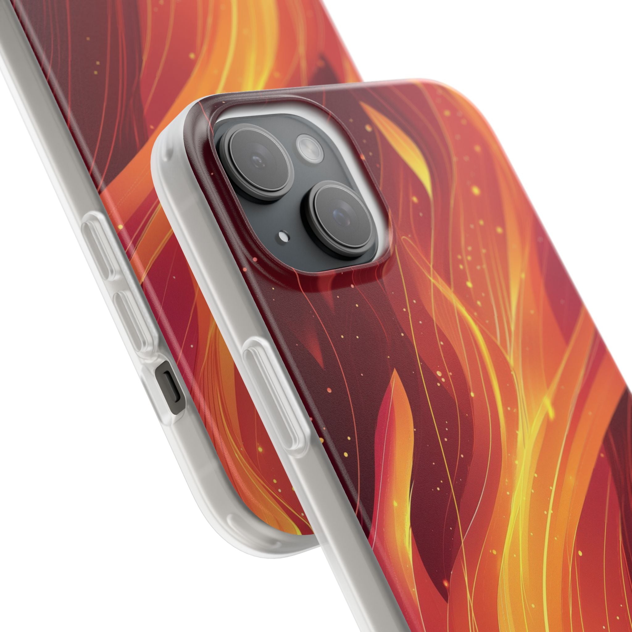Flaming Flow iPhone 15 Plus Case - Soft