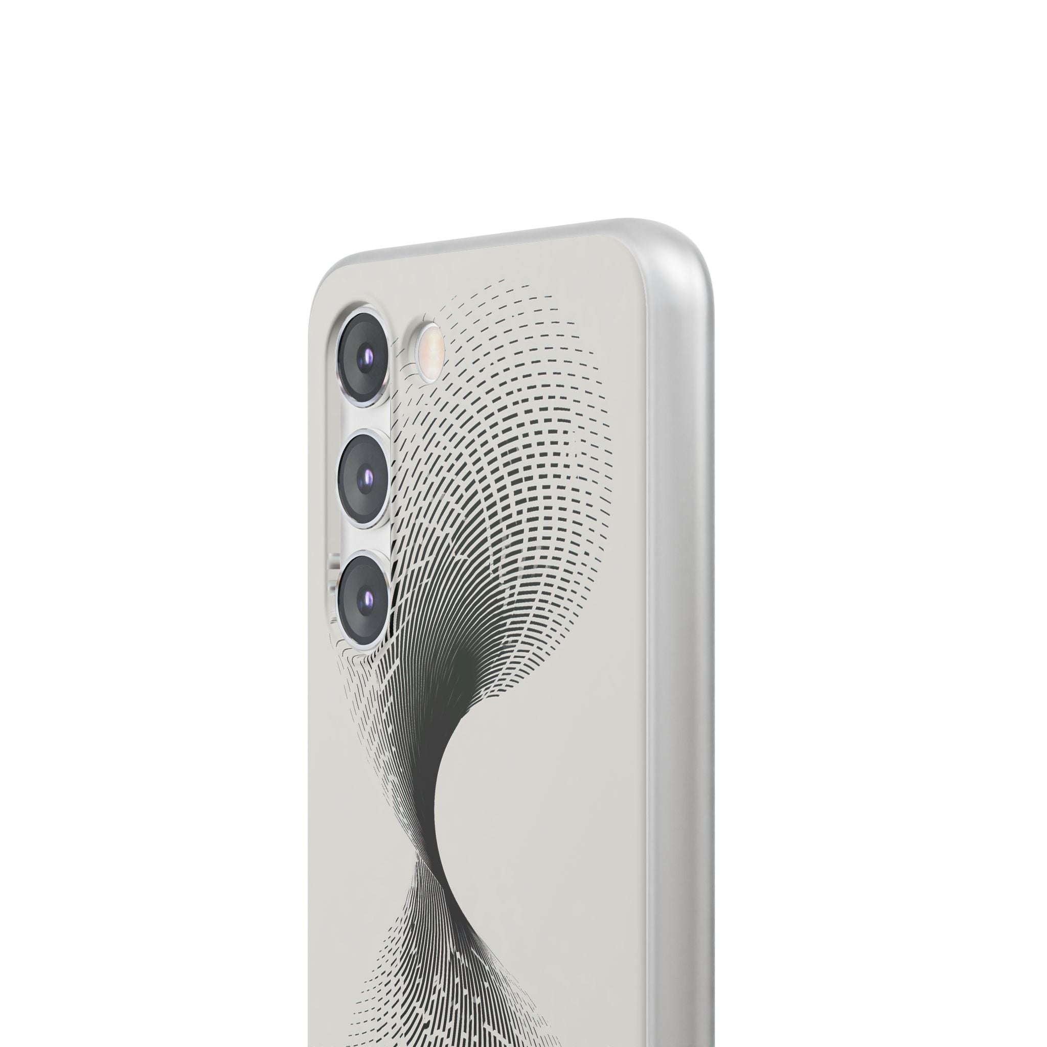 White Lite Phone Case for Samsung - Linear Torsion Grid
