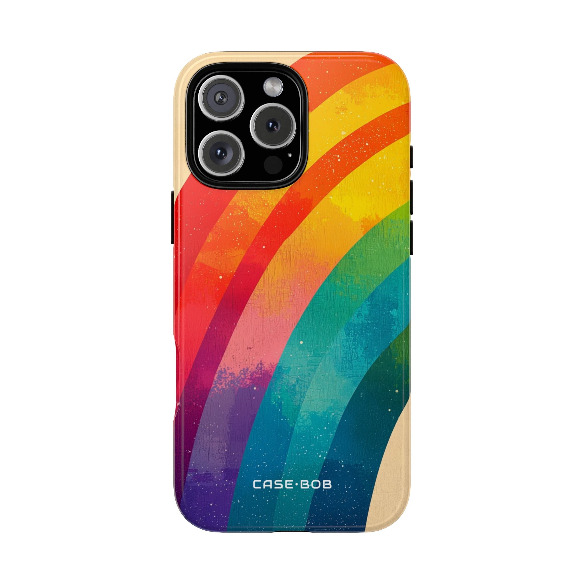 Texturiertes Rainbow Arc iPhone 16 Pro Max Case - Tough