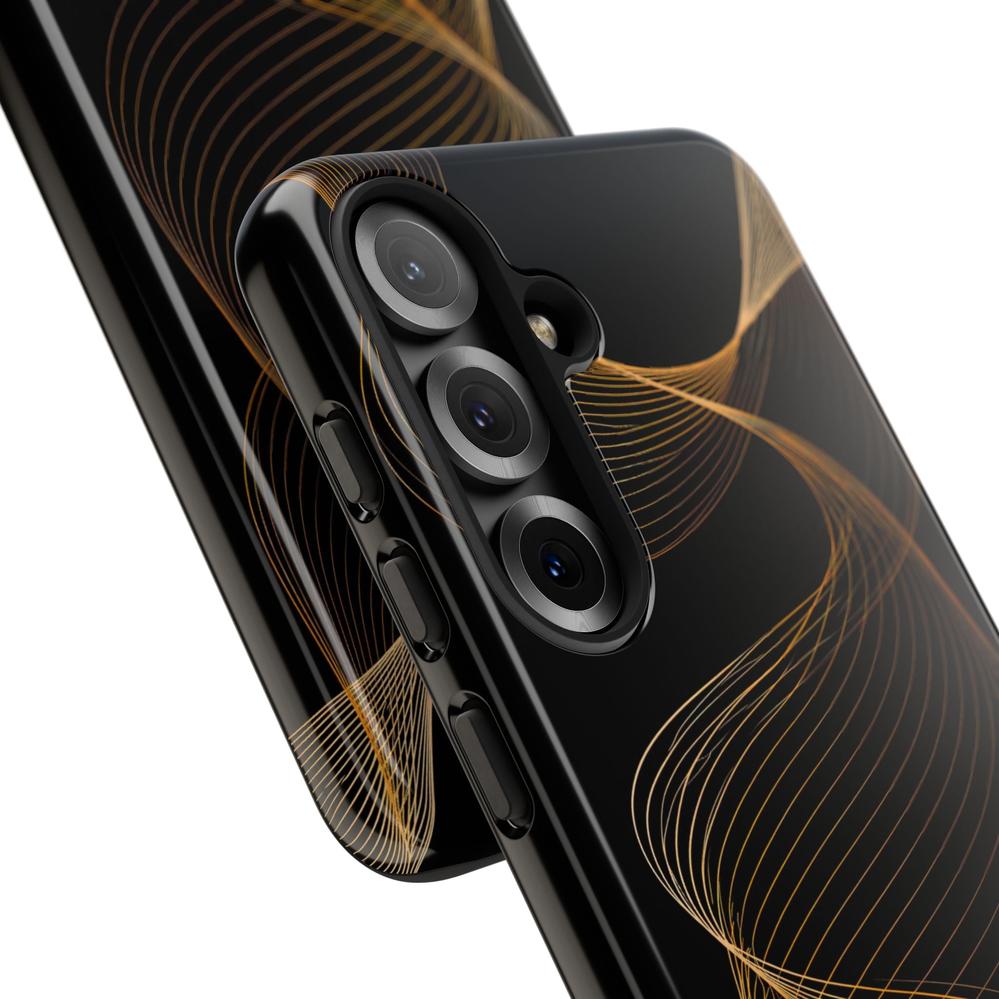 Gold Tough Phone Case for Samsung - Burnished Bronze Helix
