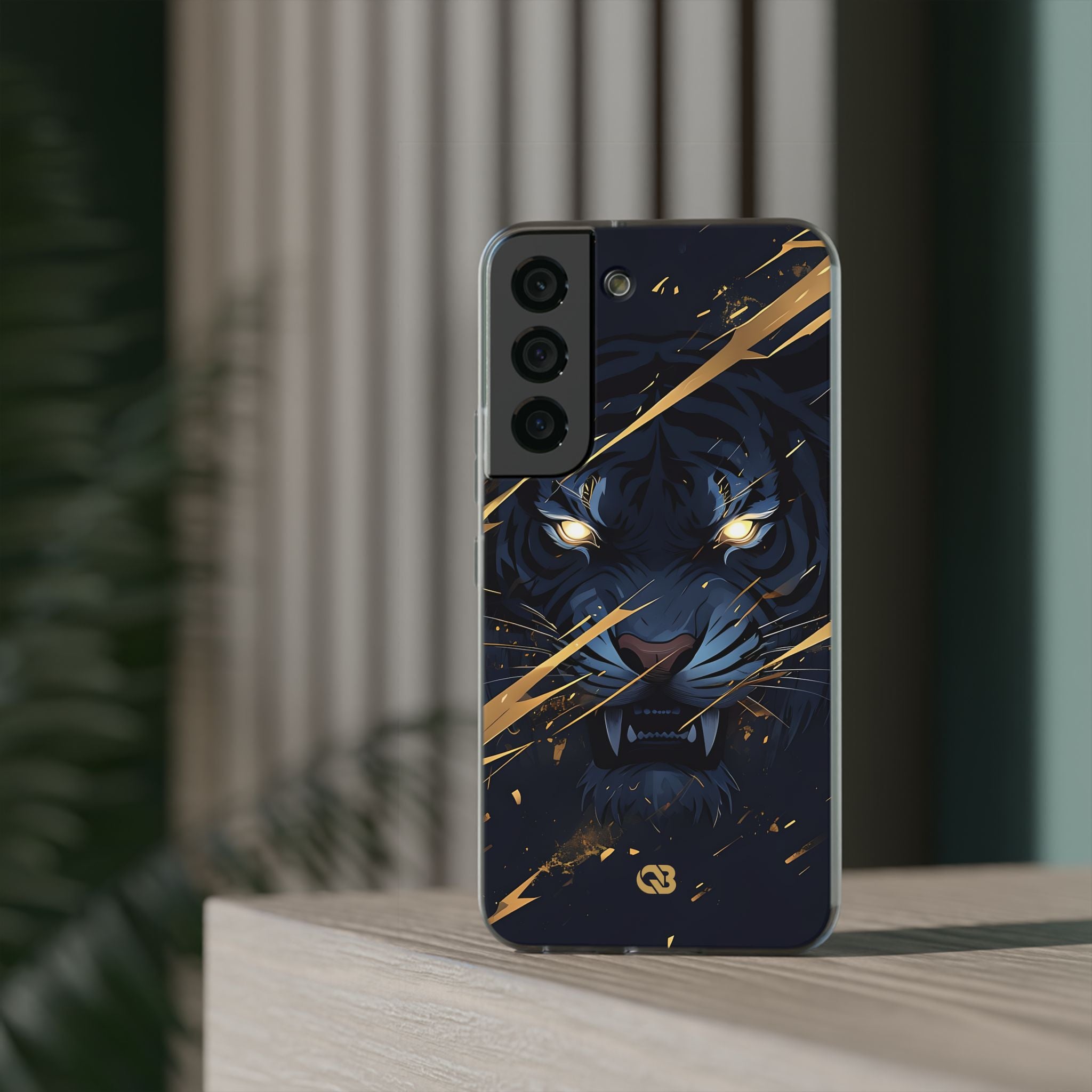Obsidian Gold Predator · Soft Phone Case for Samsung
