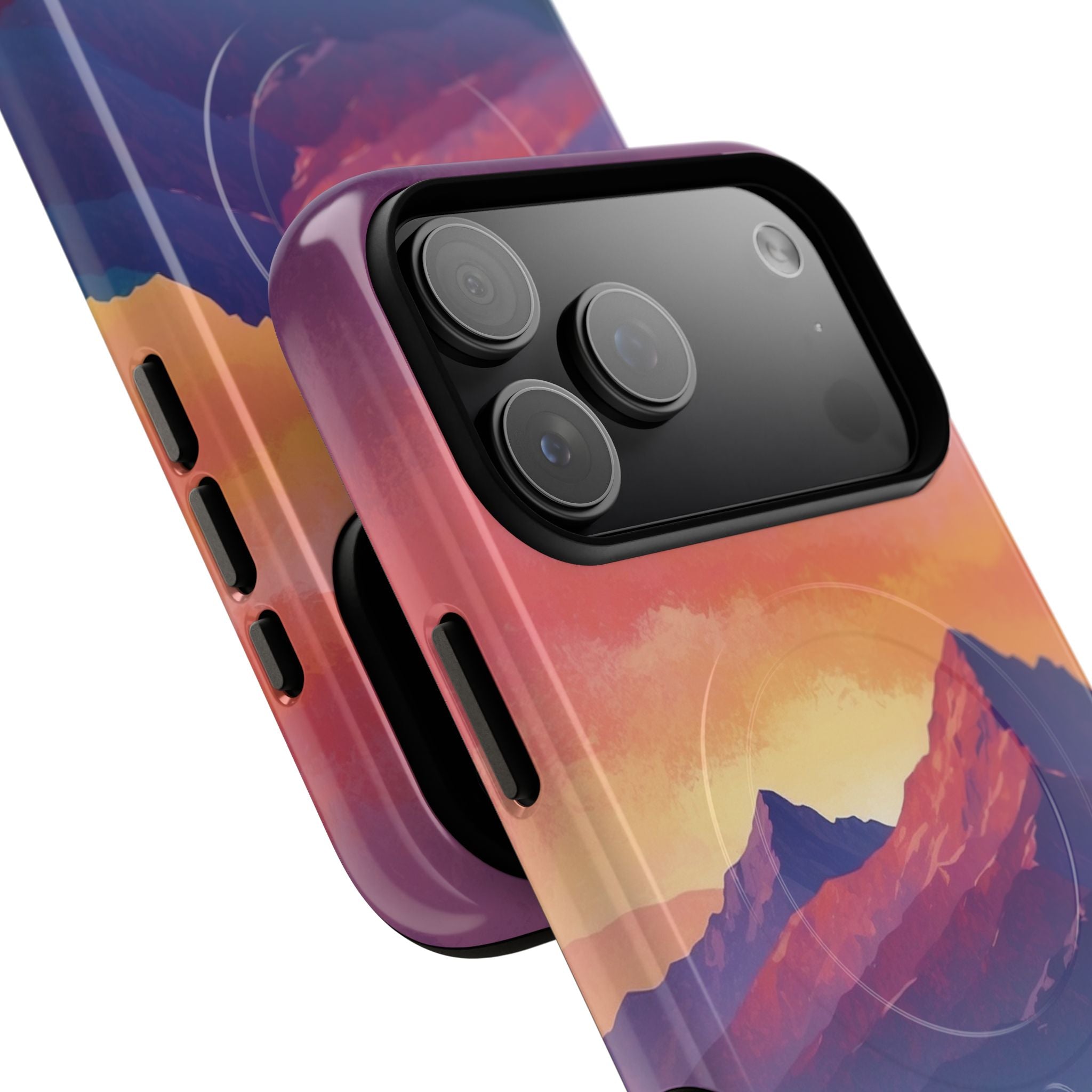 Crimson Mountain Dusk · Tough+ Phone Case for iPhone · Magsafe