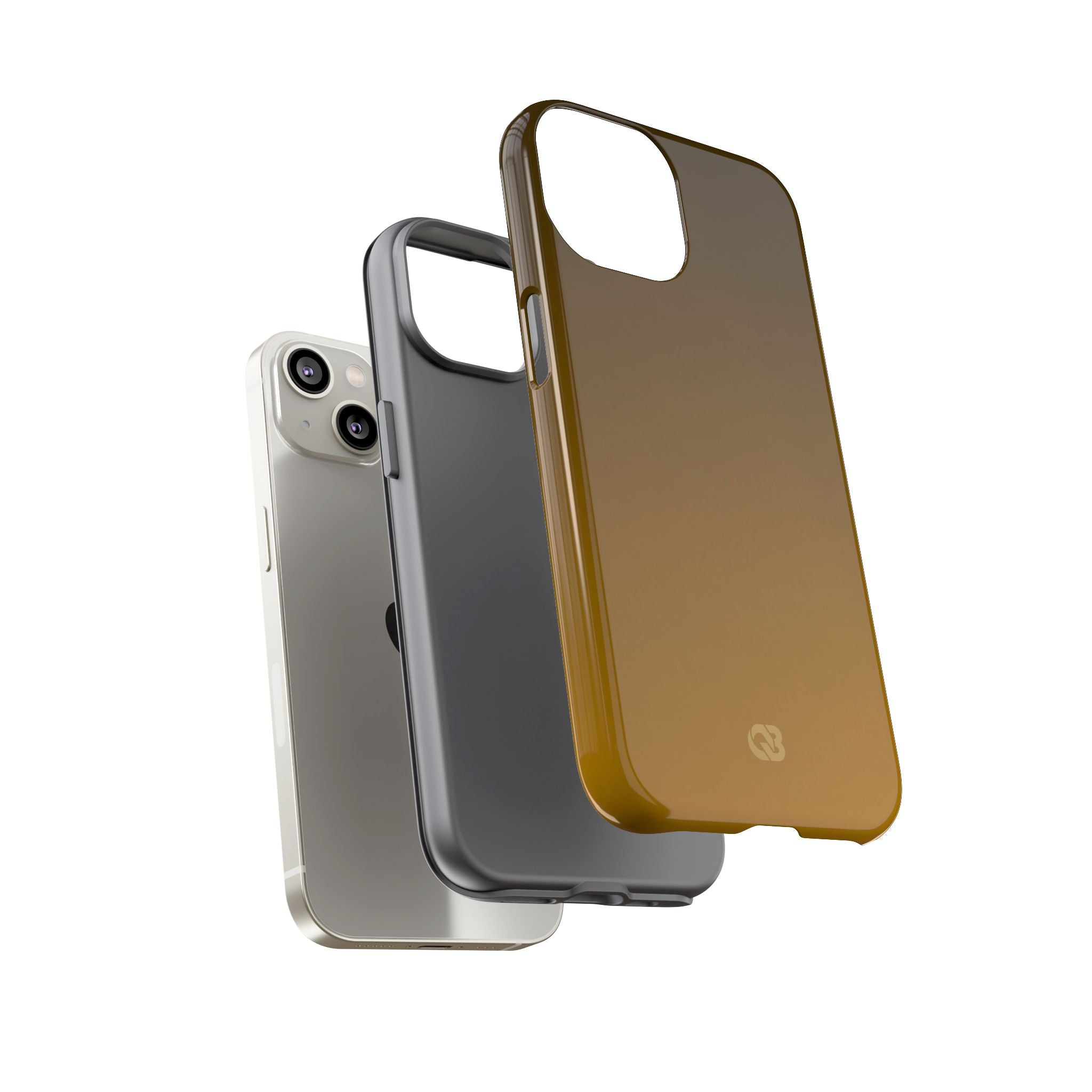 Gold Tough Phone Case for iPhone - Scorched Gold Haze