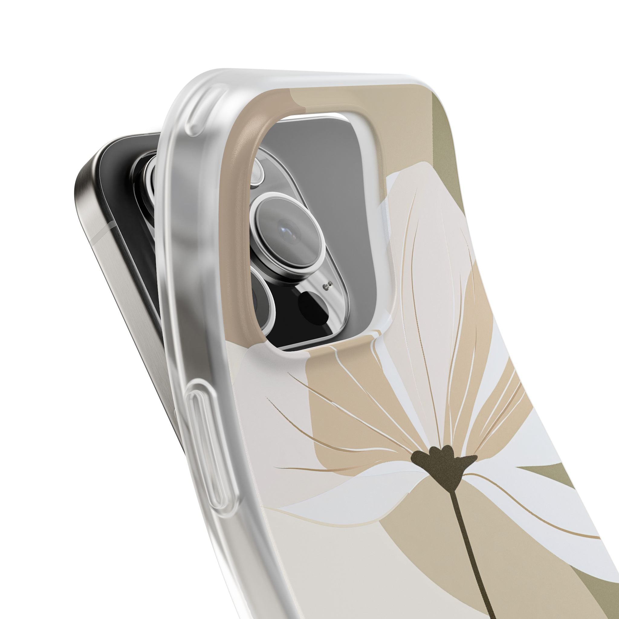 Beige Lite Phone Case for iPhone - Sage Linen Magnolia