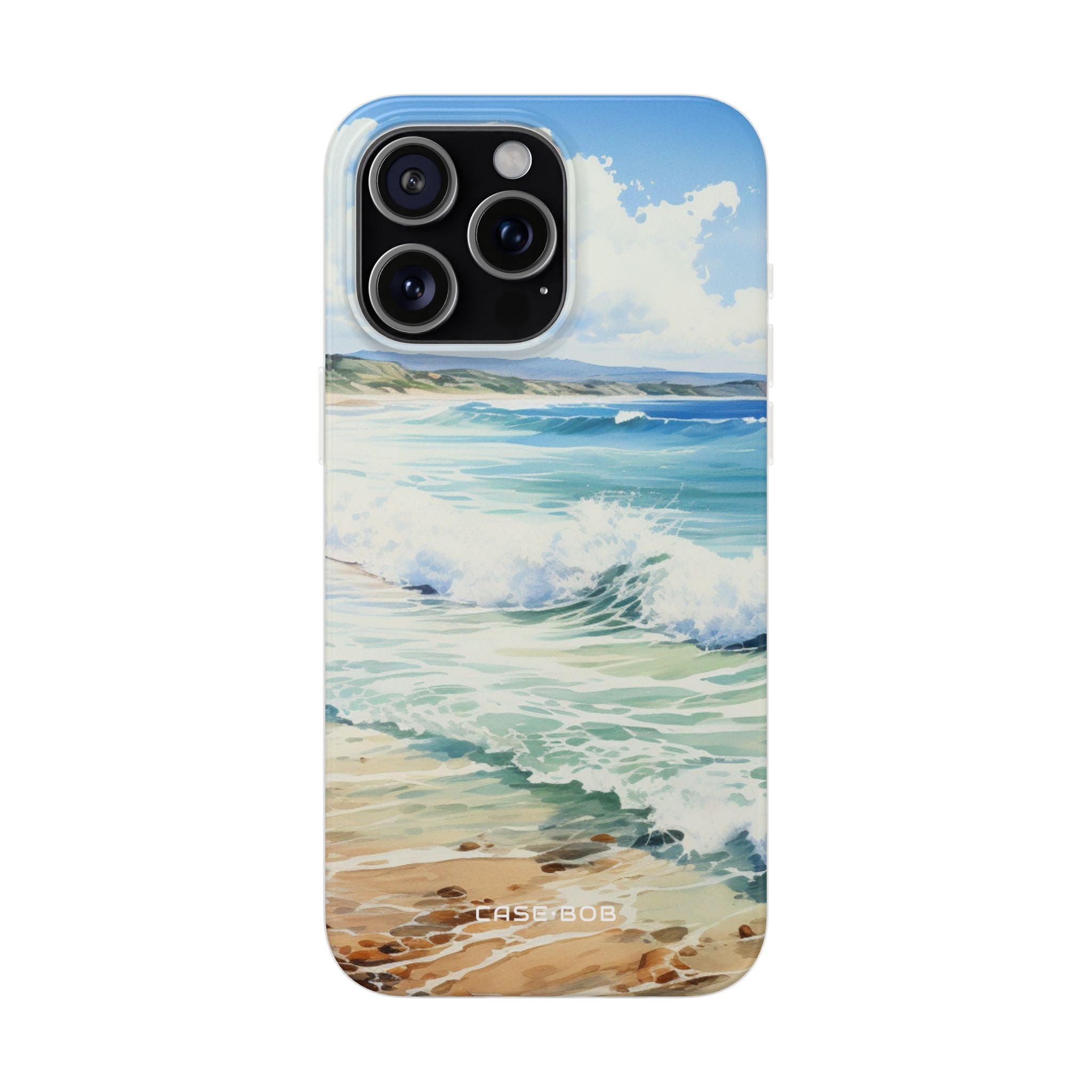 Foamy Wave Breeze iPhone 15 Pro Max Case - Soft