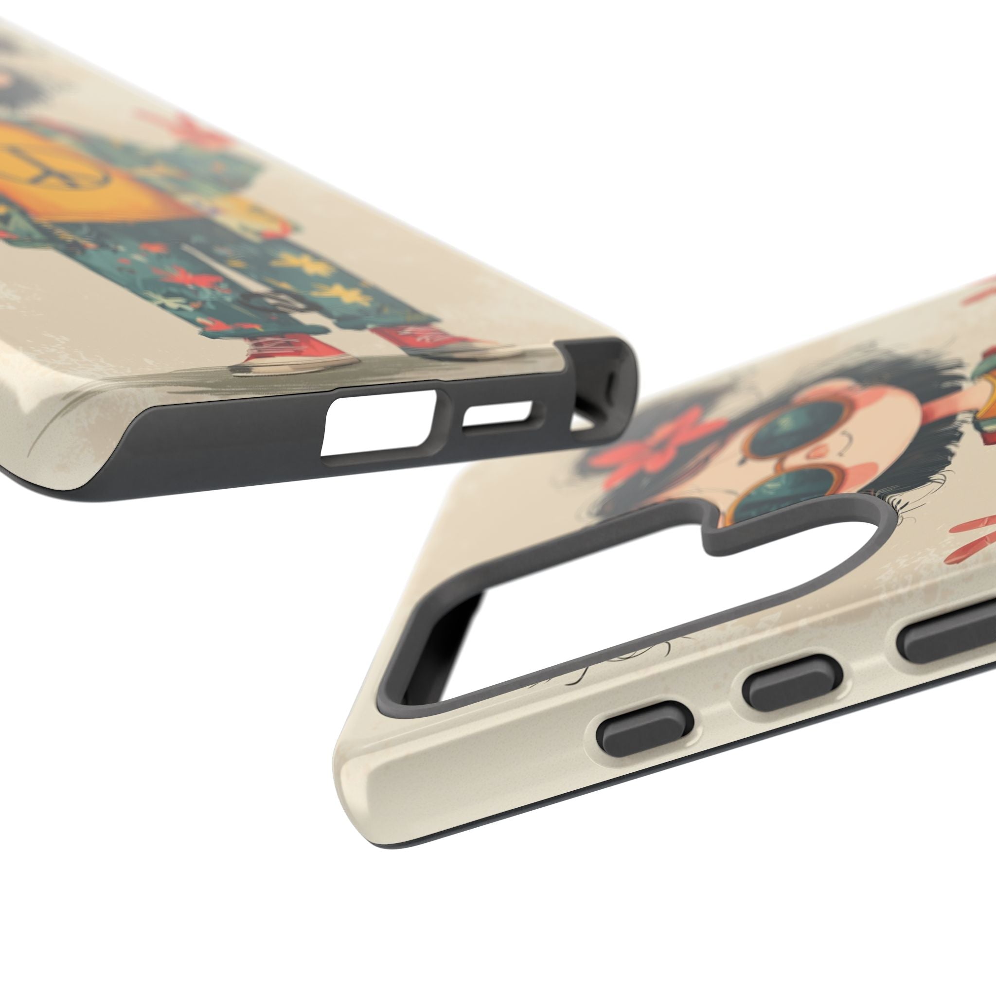 Retro Peace Girl · Tough Custodia per Samsung