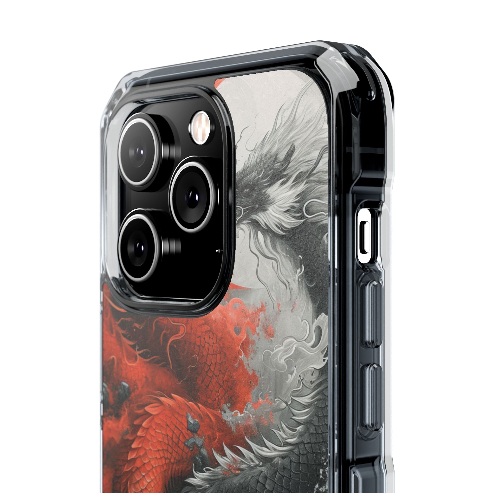 Twin Dragons Crimson iPhone 14 Pro Case - Impact