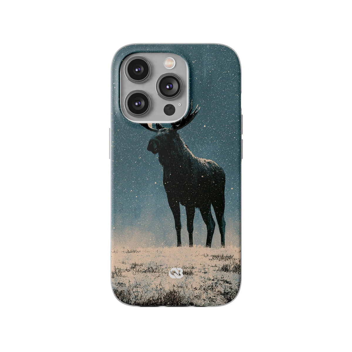 Nordic Boreal Moose · Lite Phone Case for iPhone · Blue