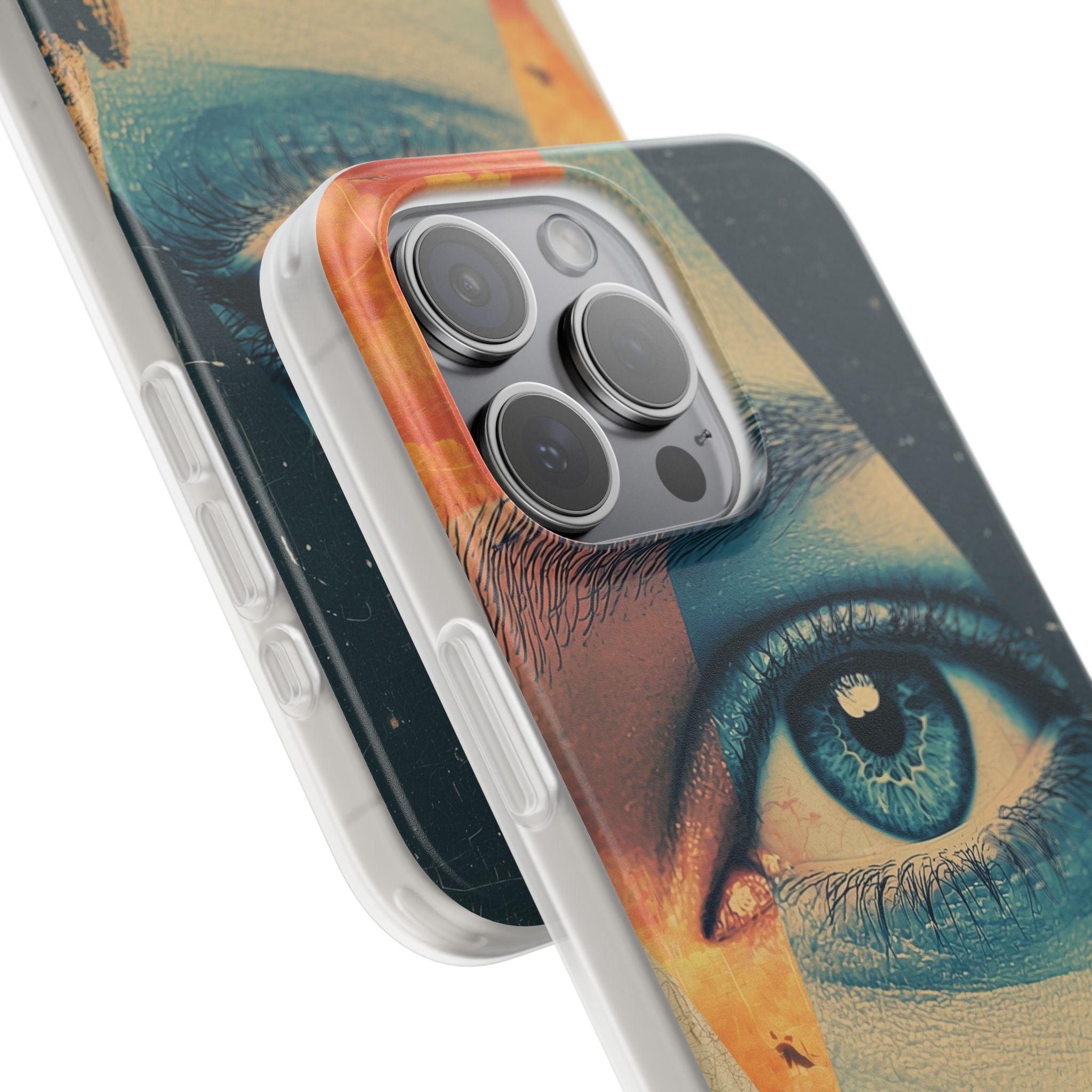 Fragmented Peak Gaze · Soft Phone Case for iPhone