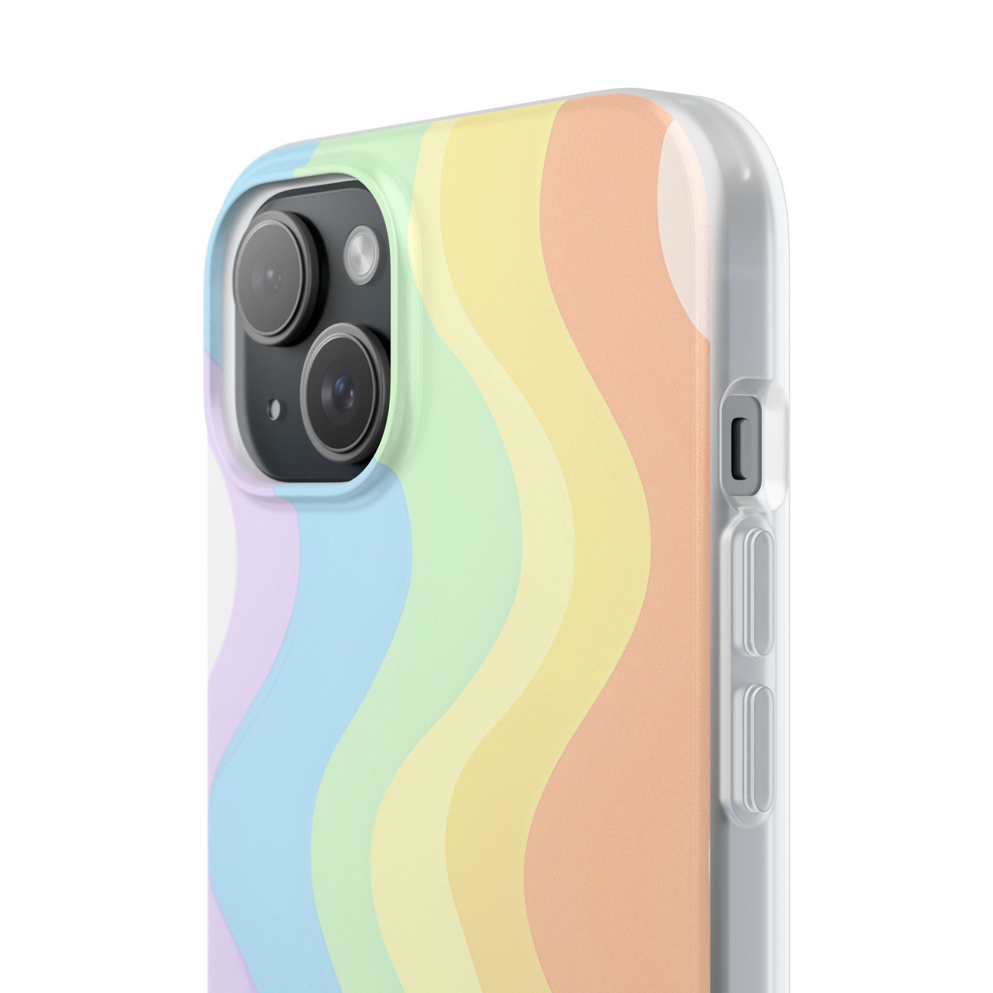 Pastel Ripple Flow · Soft Phone Case for iPhone