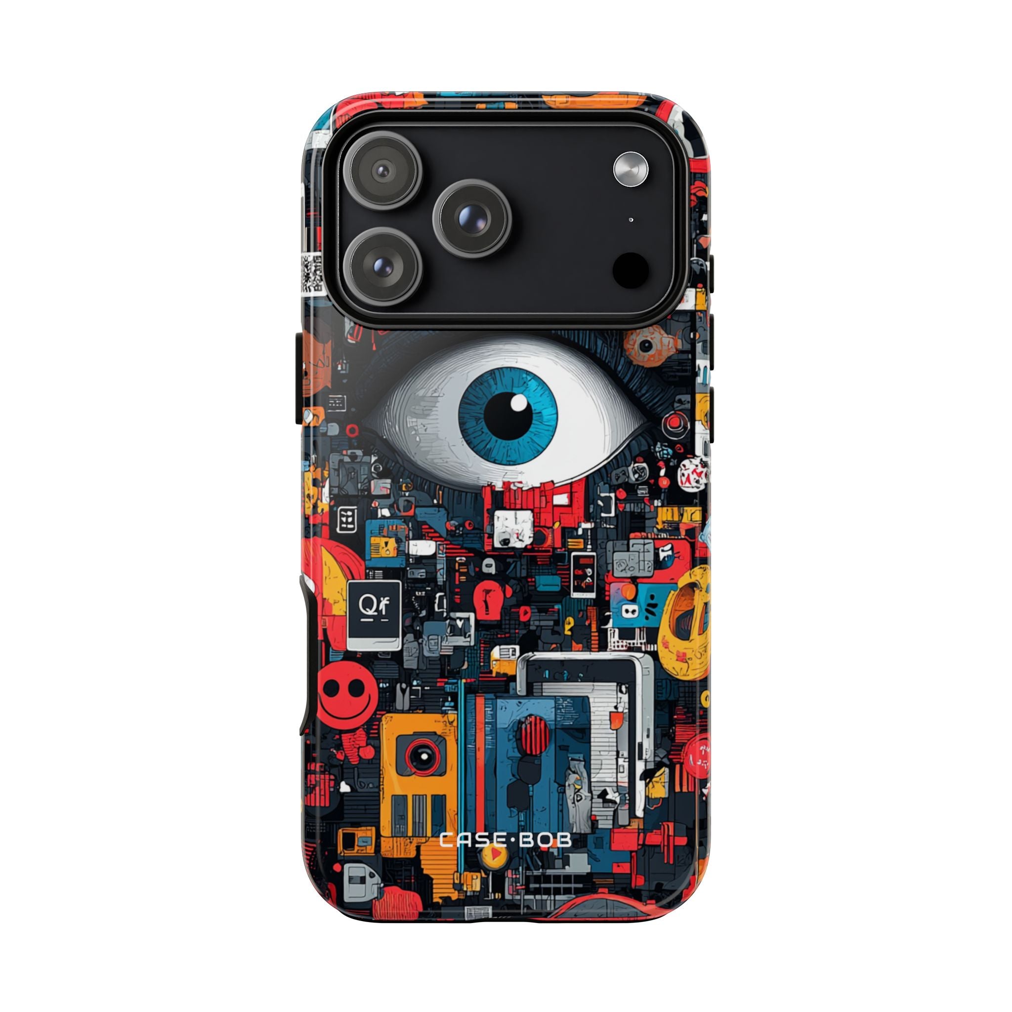 Digital Eye Blue iPhone 17 Pro Max Case - Tough - CASE•BOB