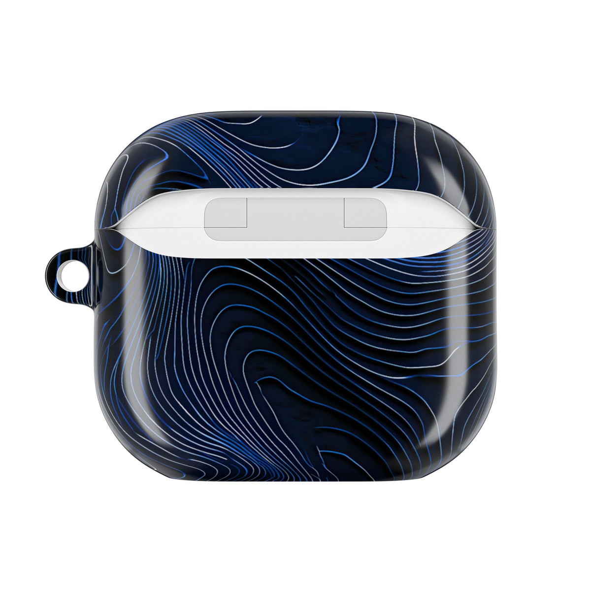 Midnight Topography · Hard Case for AirPods & AirPods Pro · Blue