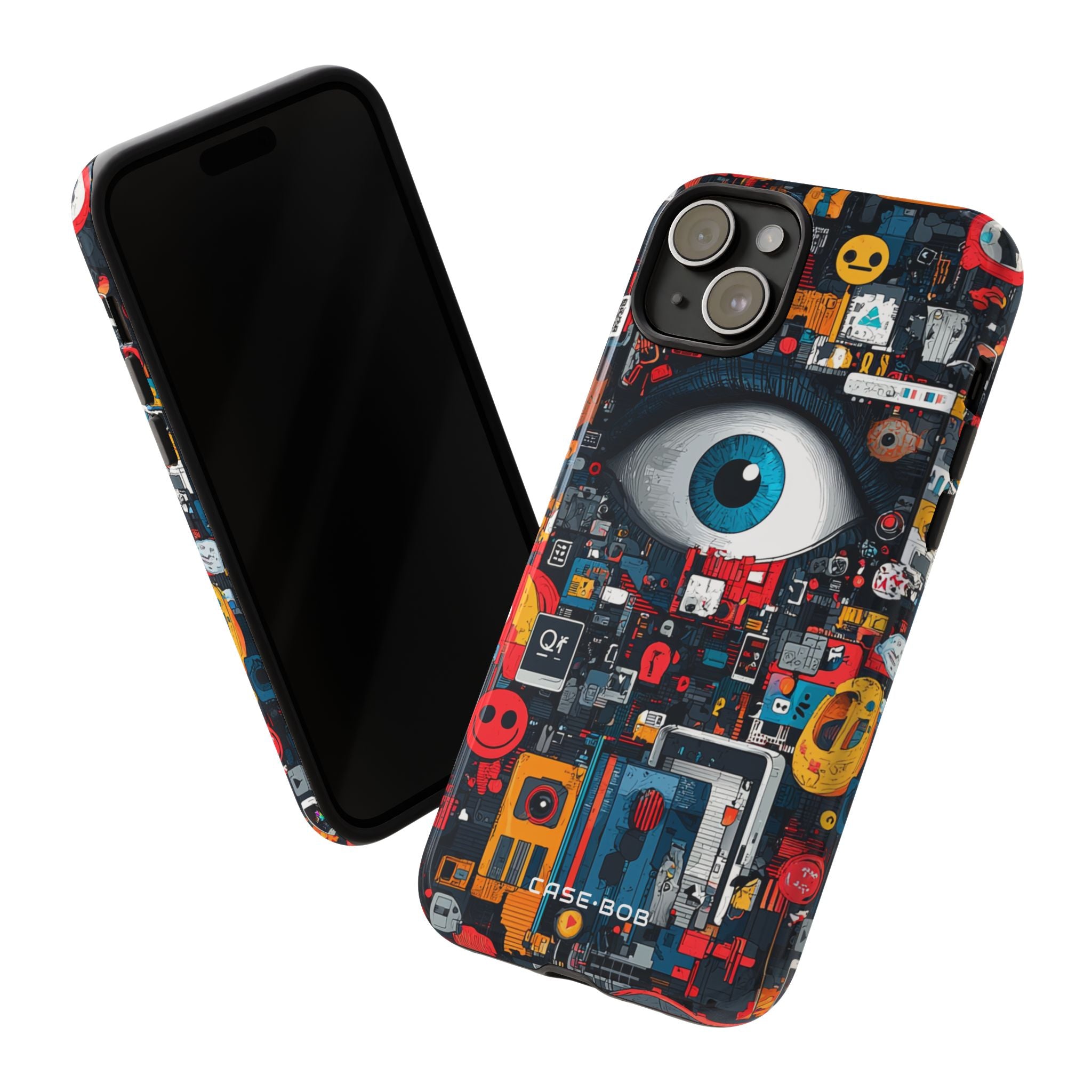Digital Eye Blue iPhone 15 Plus Case - Tough
