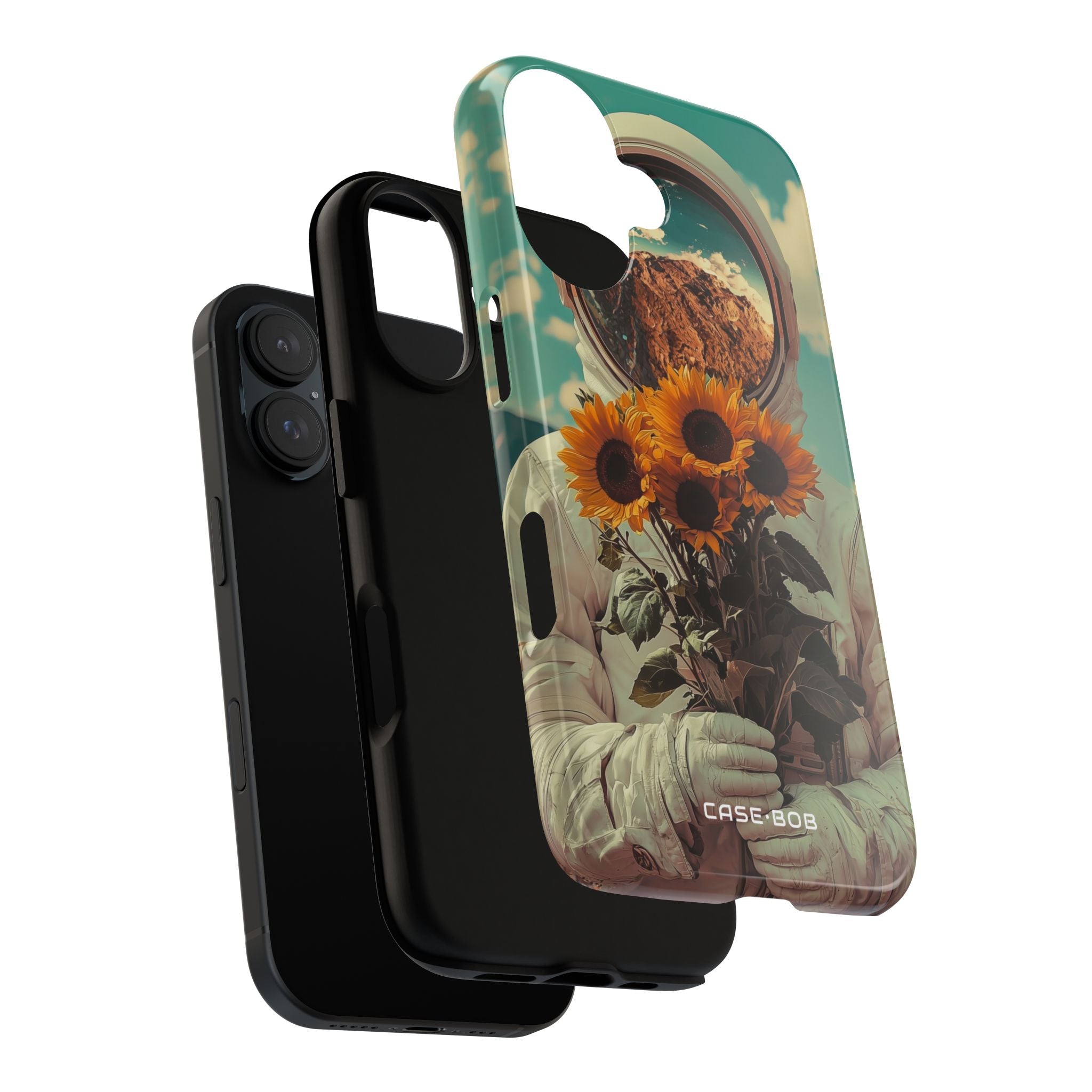 Sunflower Astronaut iPhone 16 Case - Tough
