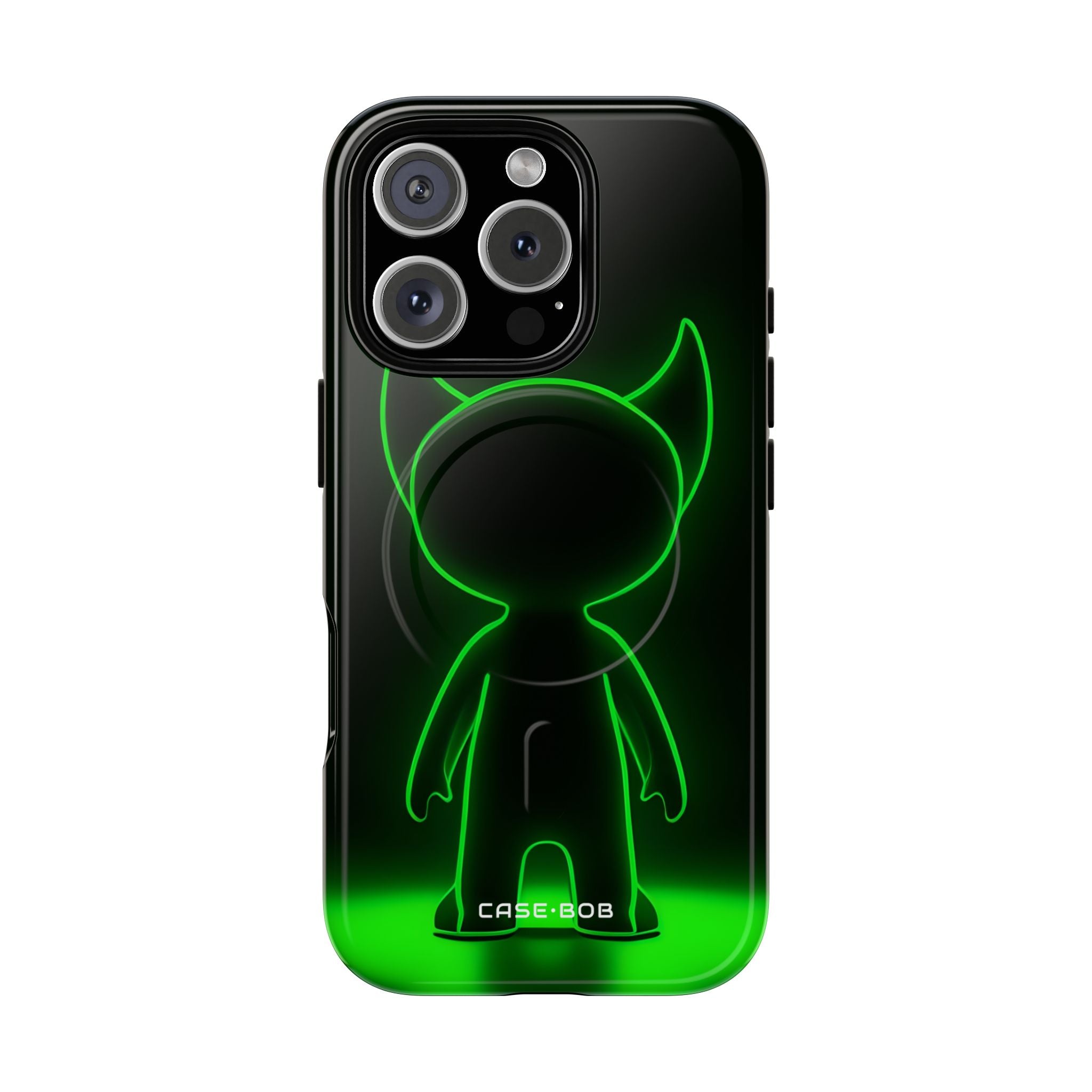 Neon Horned Glow iPhone 16 Pro Case - Tough+