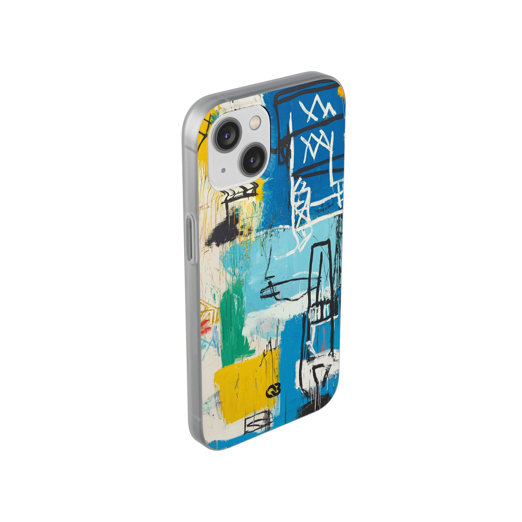 Azure Urban Scribble · Soft Phone Case for iPhone