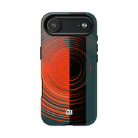 Teal Tough 2.0 Magsafe Phone Case for iPhone - Burnt Slate Radial