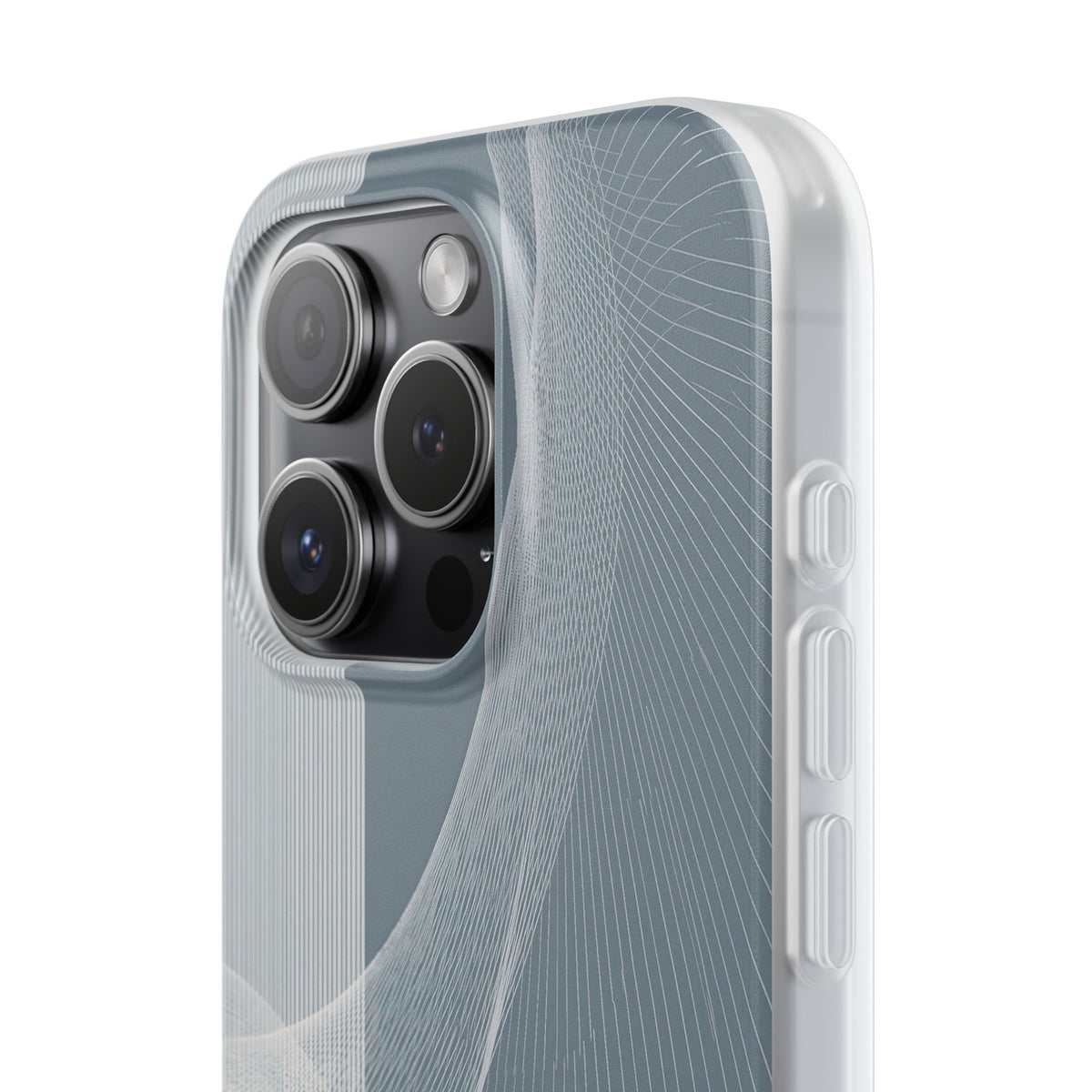 Grey Lite Phone Case for iPhone - Slate Mesh Horizon
