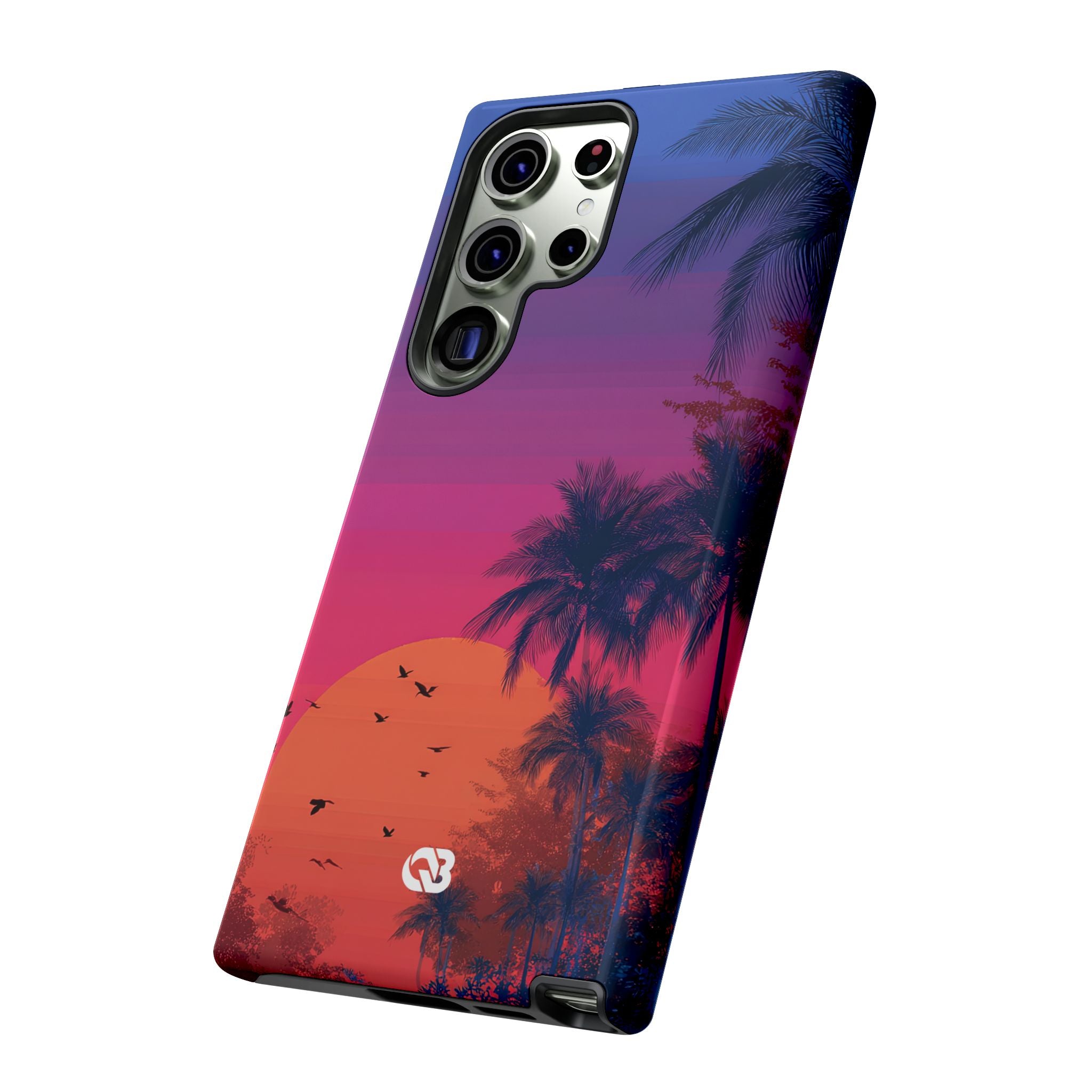 Neon Horizon Palms · Tough Phone Case for Samsung