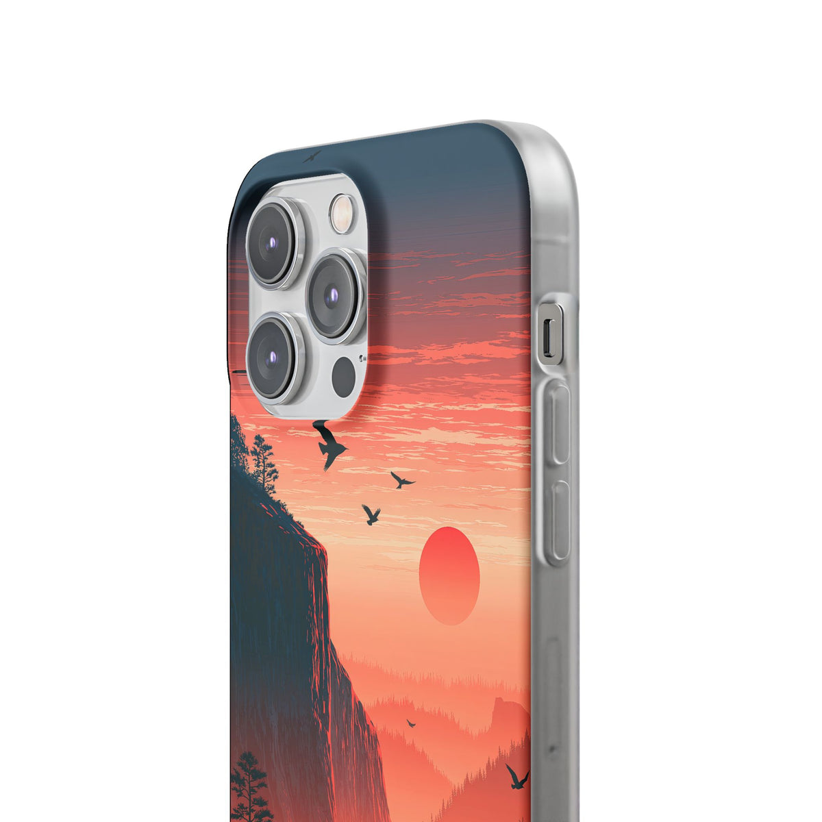 Orange Lite Phone Case for iPhone - Crimson Ridge Flight