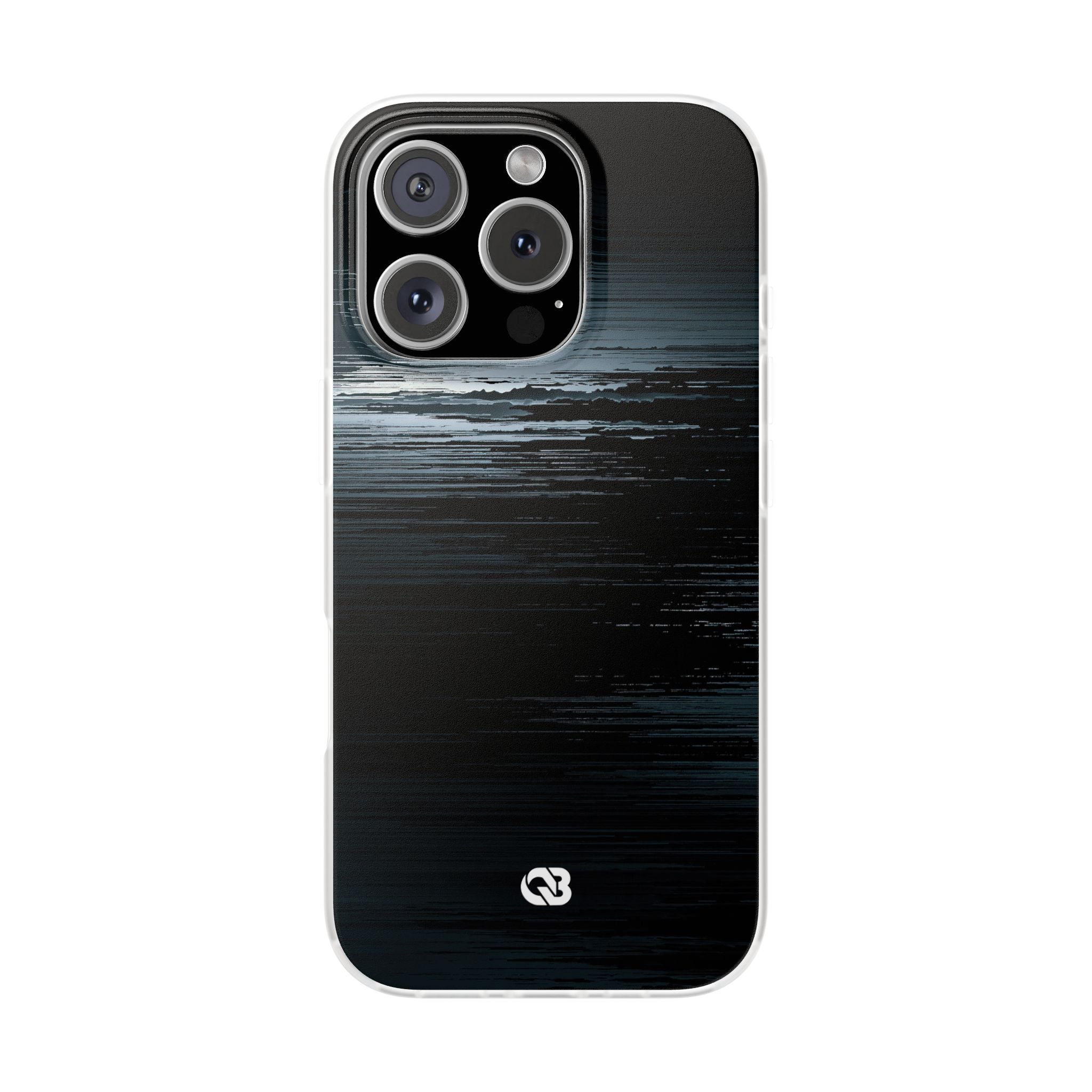 Black Lite Phone Case for iPhone - Frozen Signal Glitch