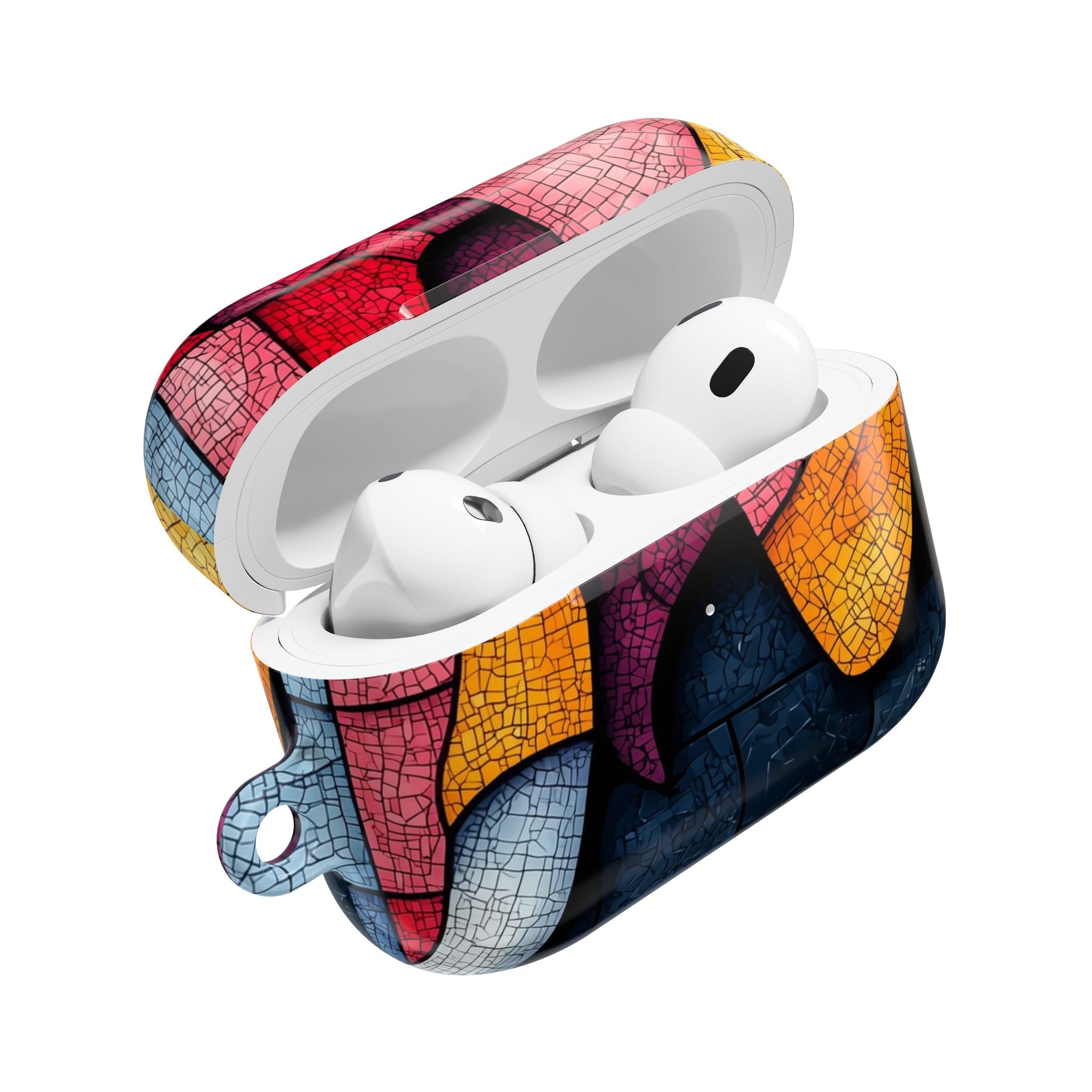 Blue Mosaic Elephant - AirPods Case