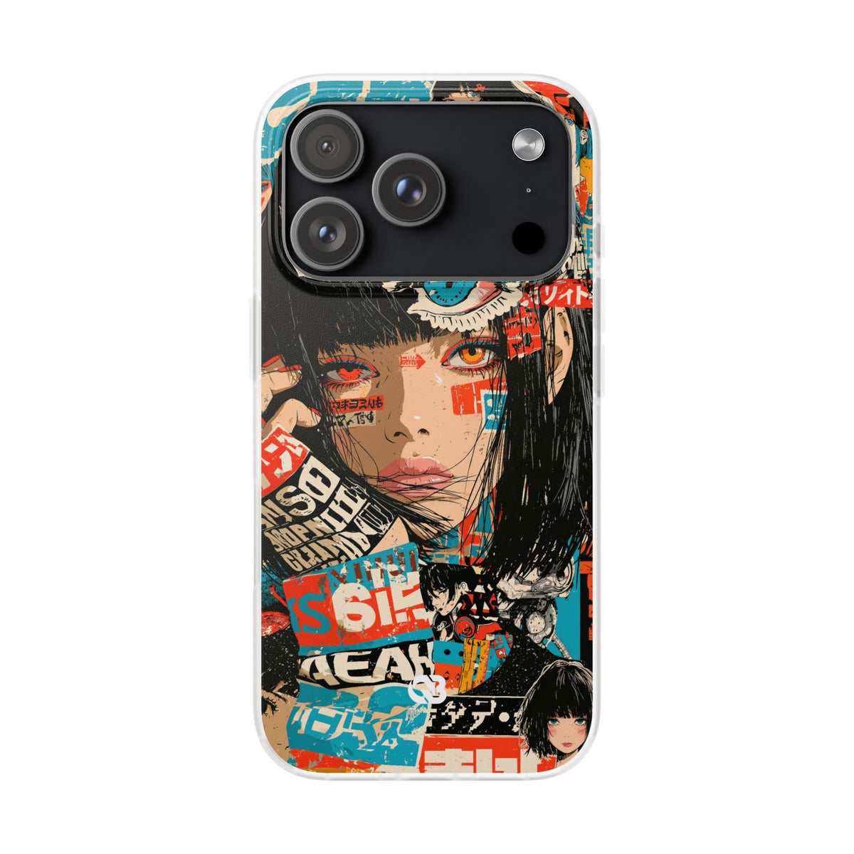 Shibuya Street Collage · Lite Phone Case for iPhone · Red